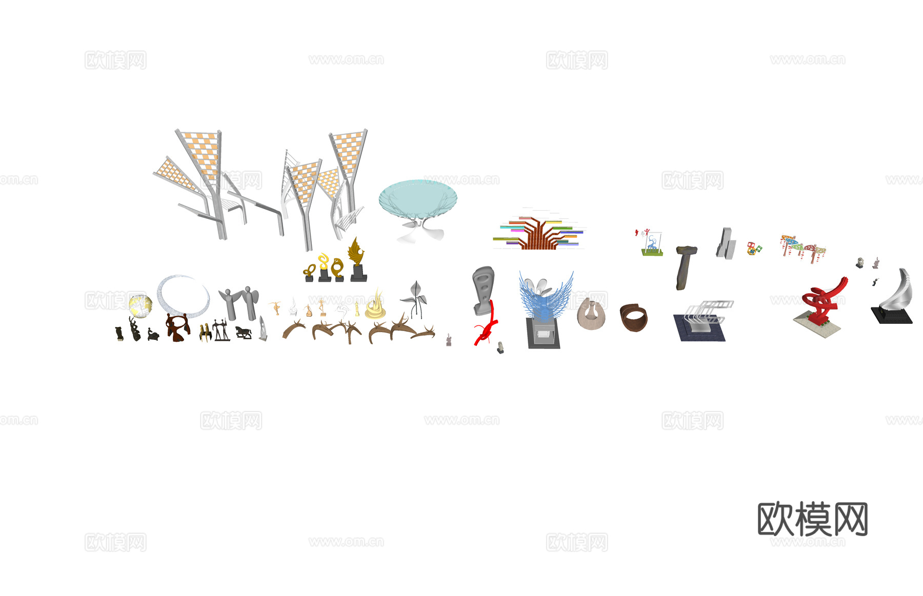 小品 园林 景观 园艺su模型