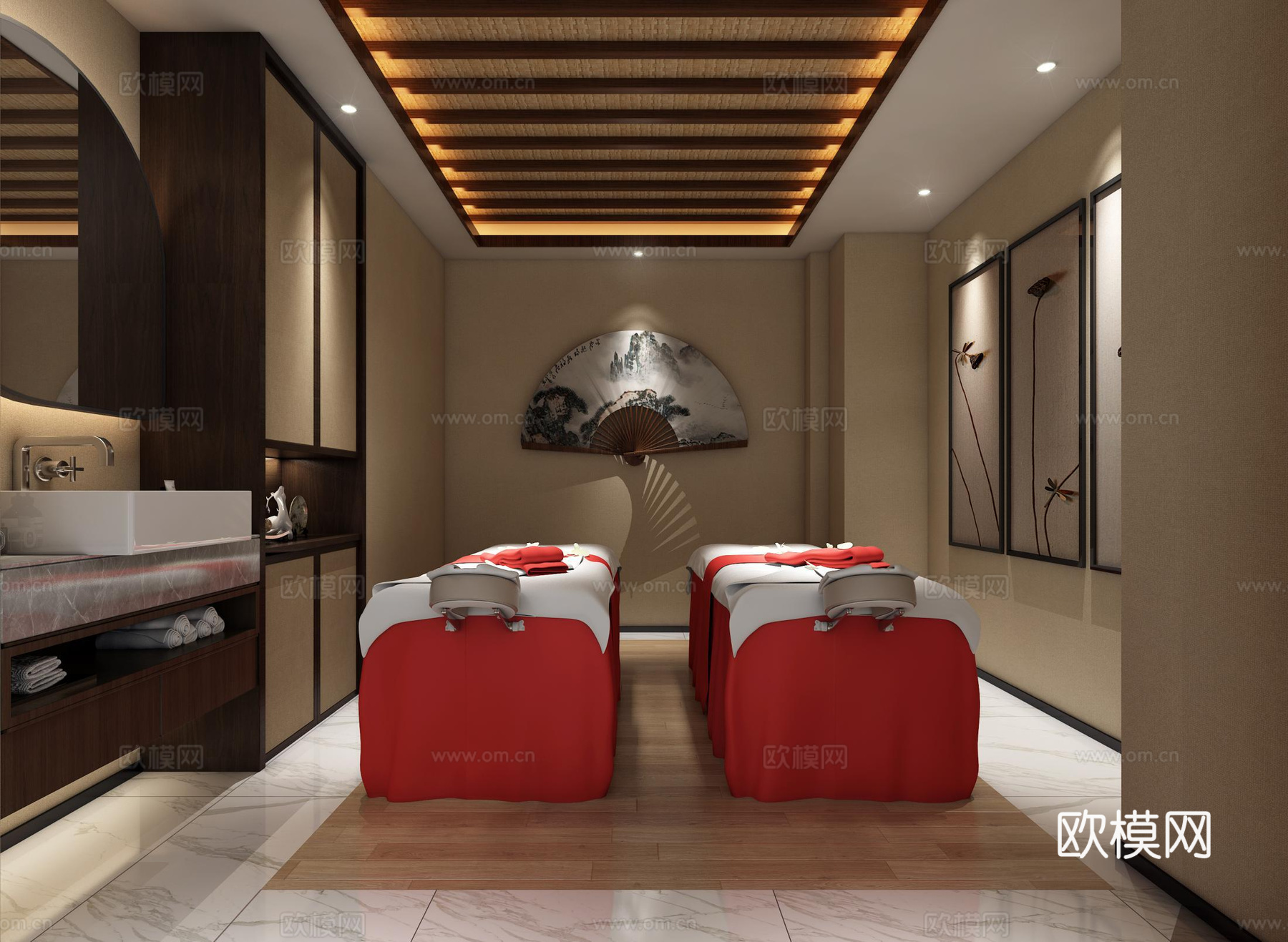 新中式中医馆施工图cad施工图