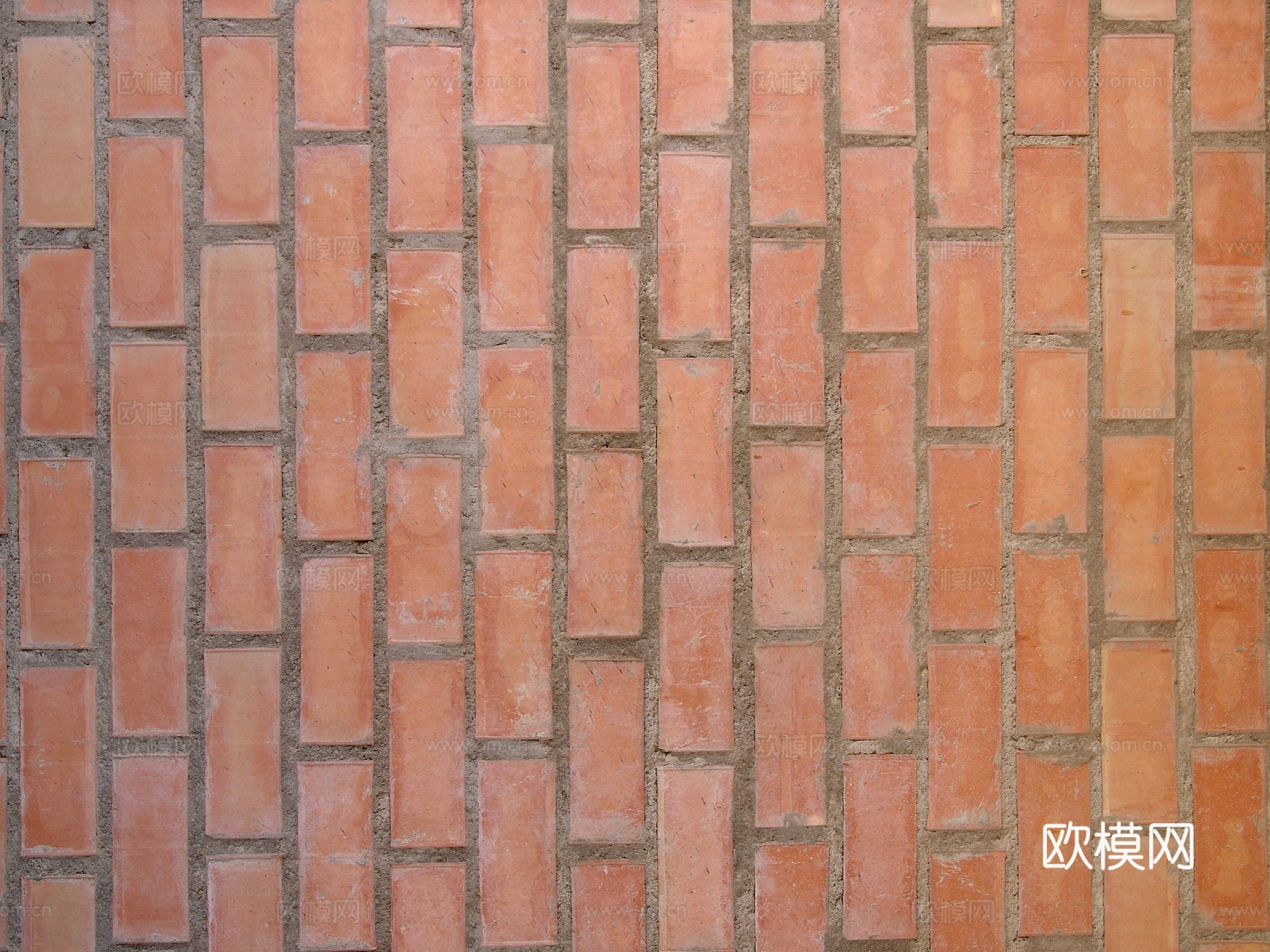 现代砖墙铺装