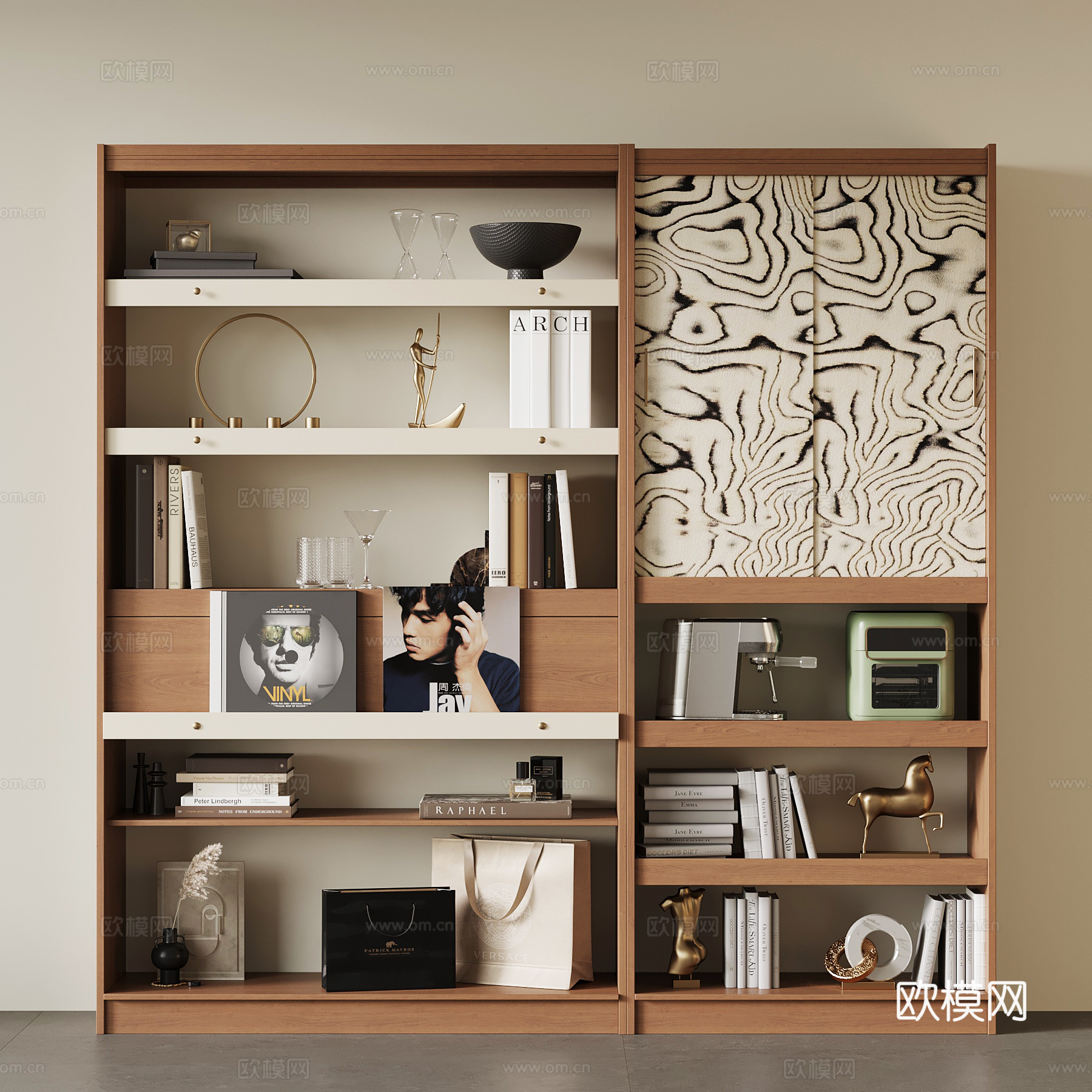 中古书柜 置物柜su模型