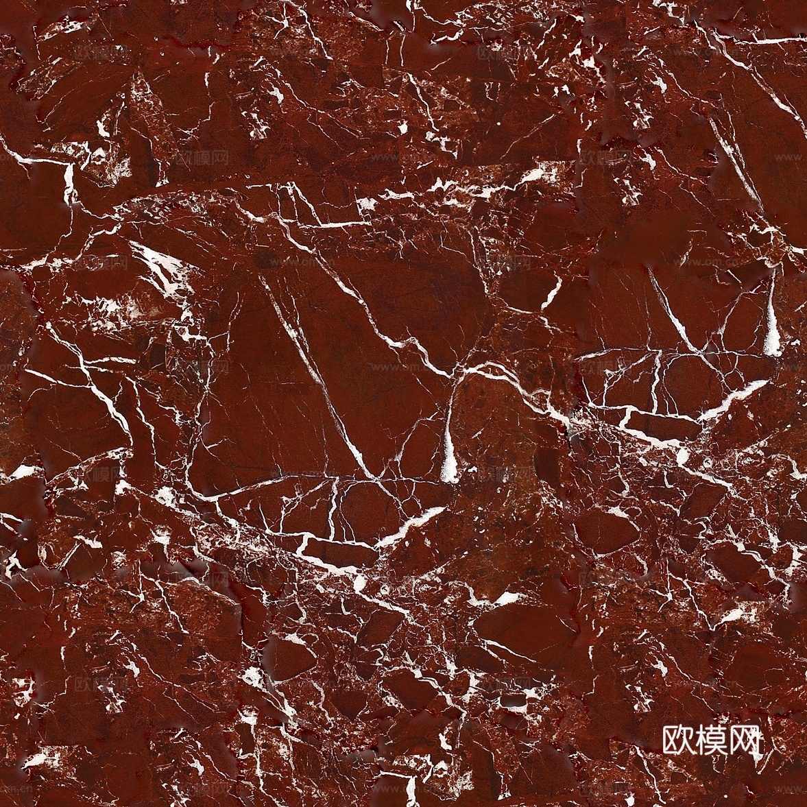 无缝缅甸紫罗红超平釉红色大理石