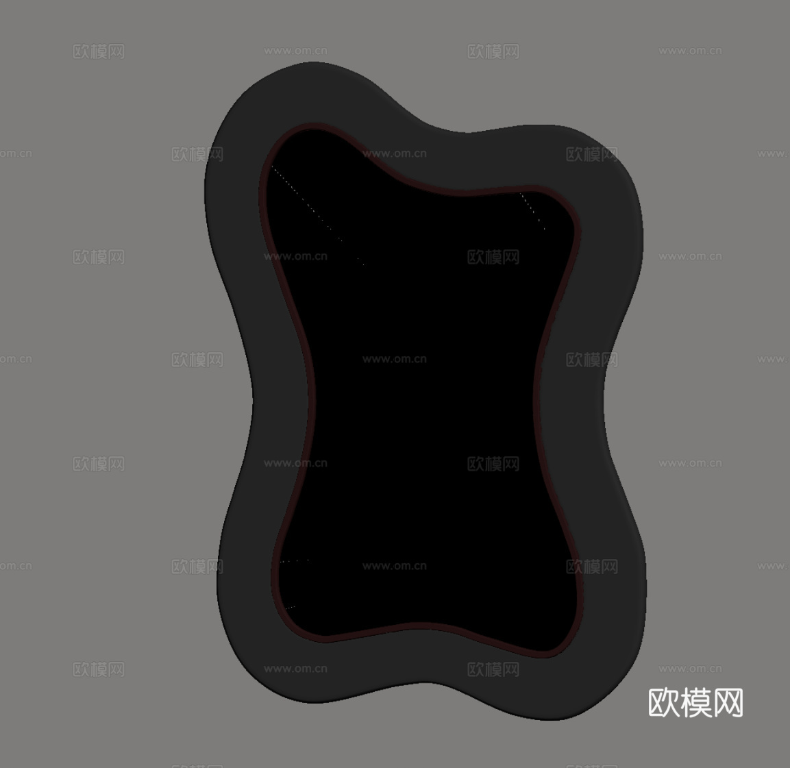 现代意式镜子su模型