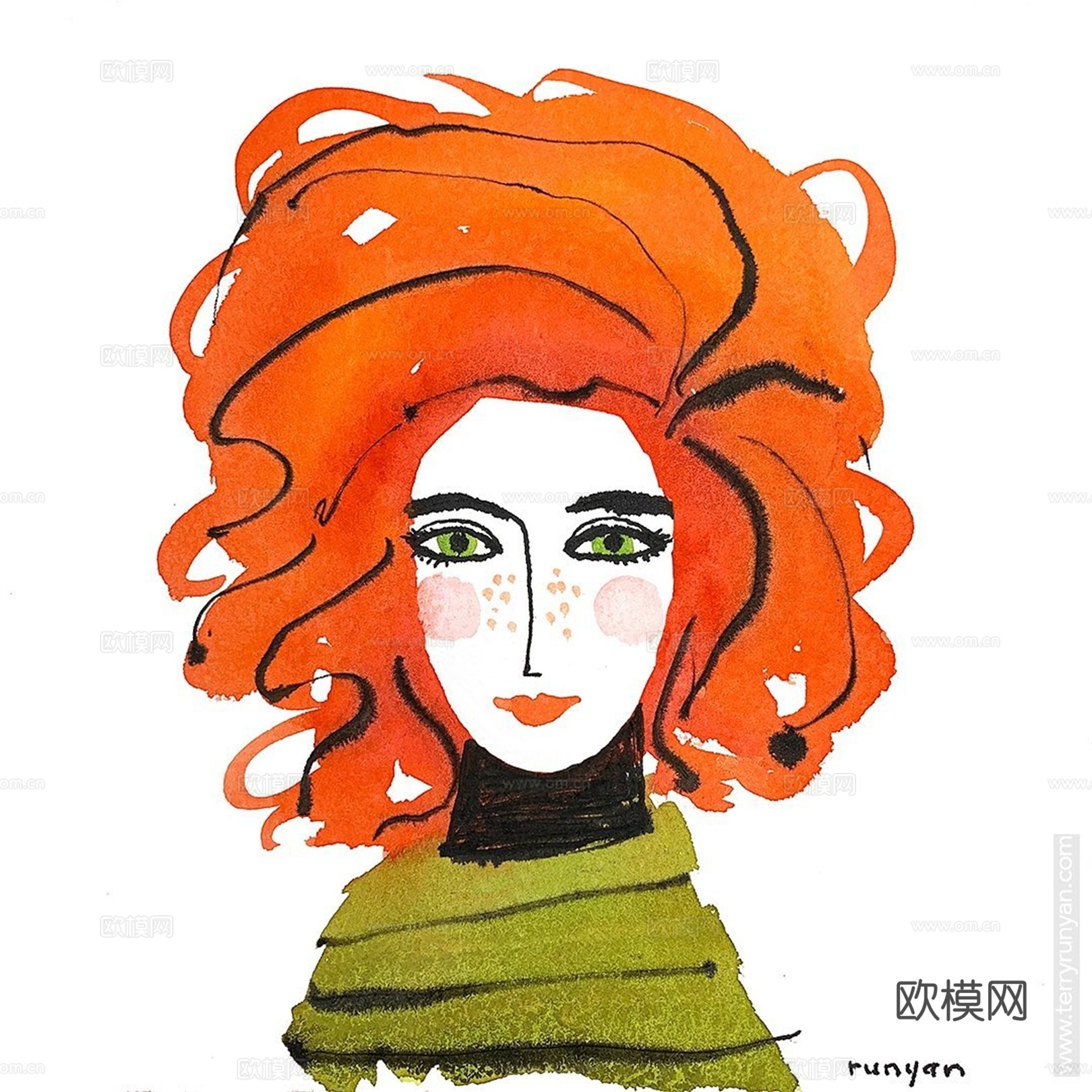 可爱动物手绘创意童趣插画猫咪动物插画治愈系插画可爱儿童插画下载