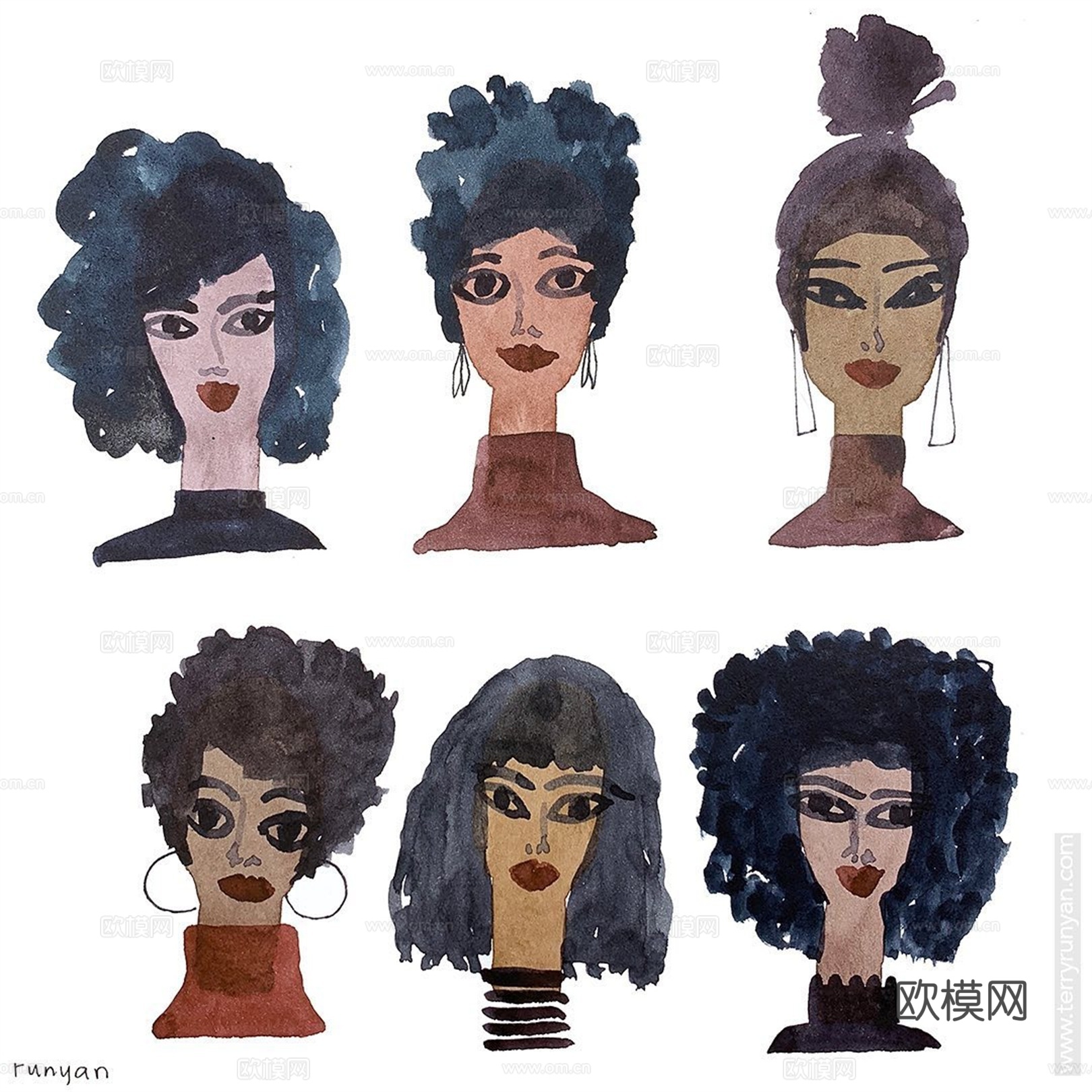 可爱动物手绘创意童趣插画猫咪动物插画治愈系插画可爱儿童插画下载