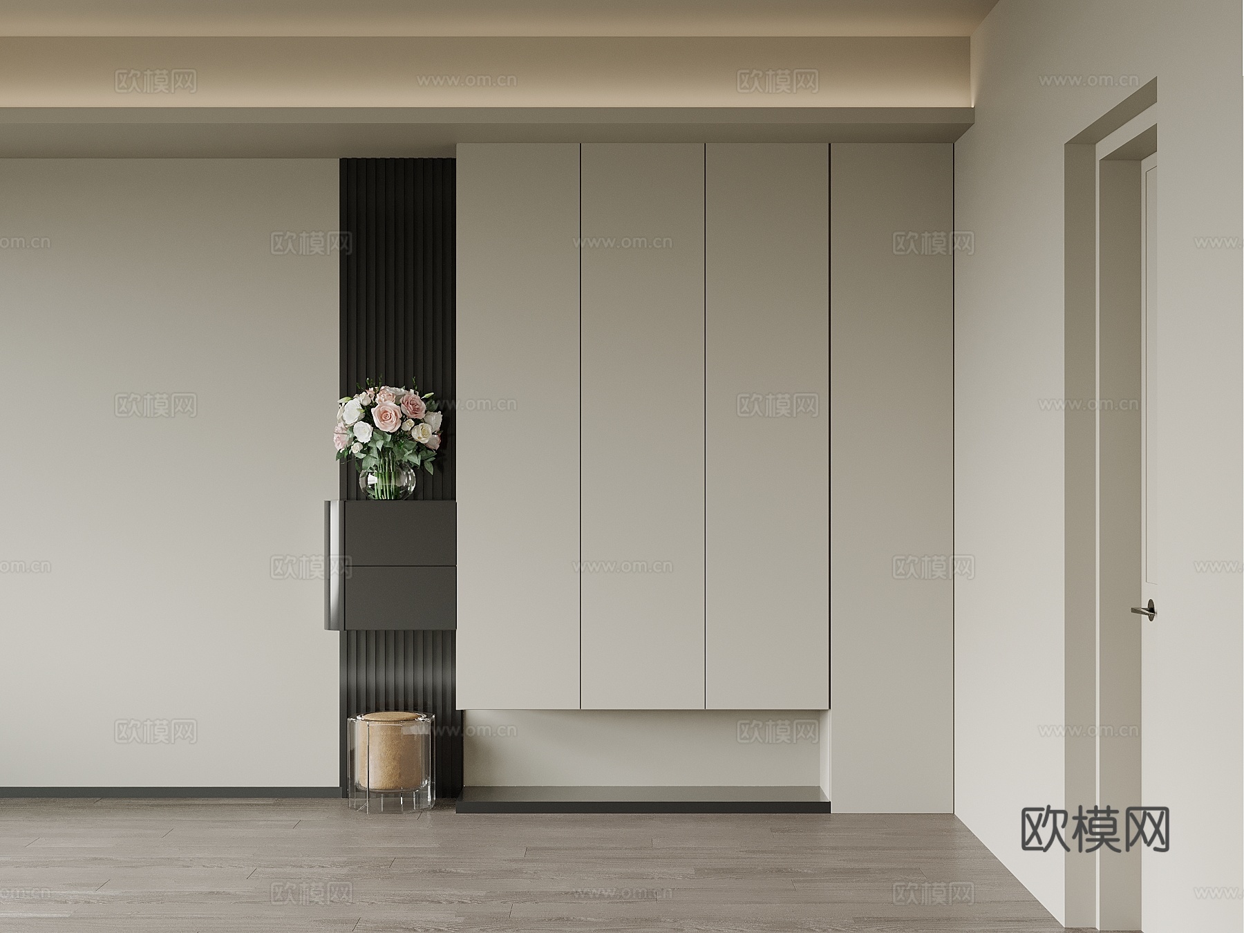 现代玄关su模型