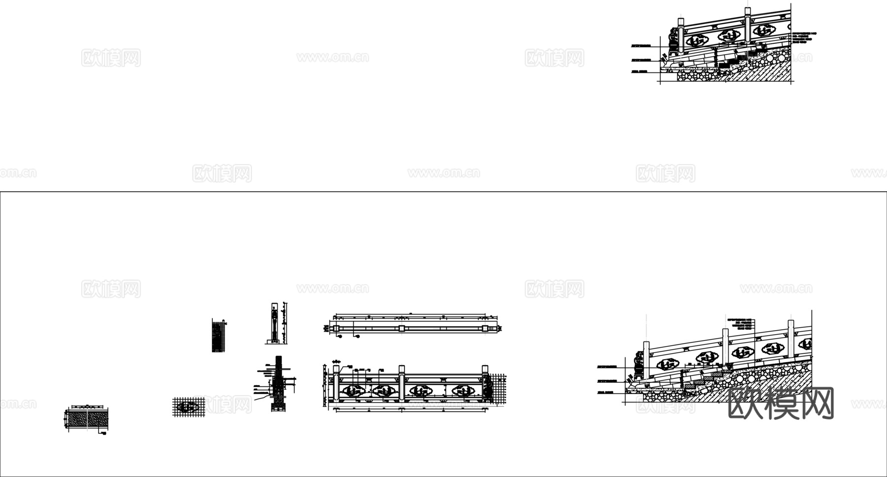 景观桥CADcad施工图