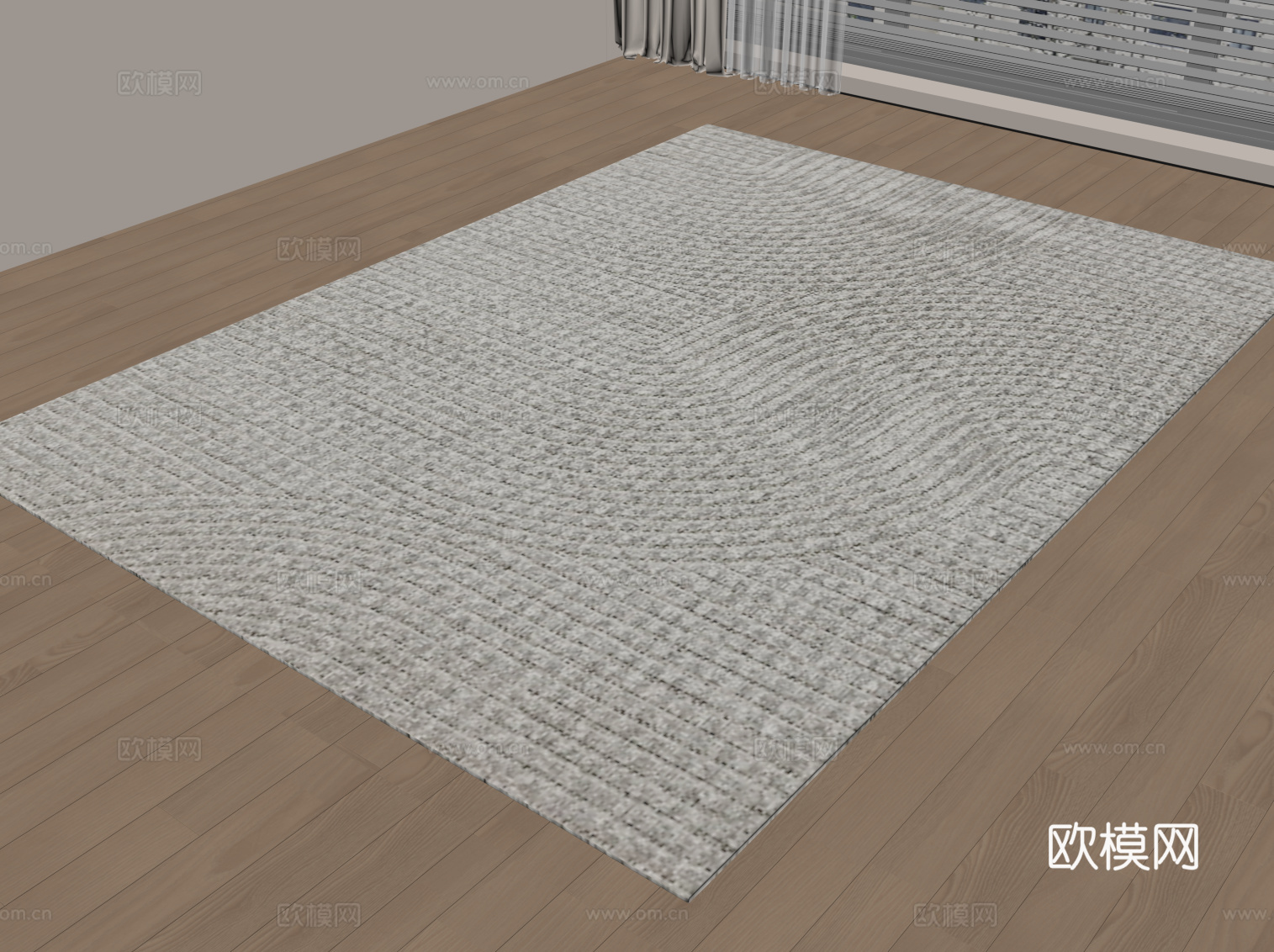 现代意式地毯su模型