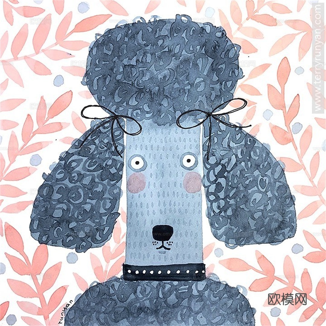 可爱动物手绘创意童趣插画猫咪动物插画治愈系插画可爱儿童插画下载