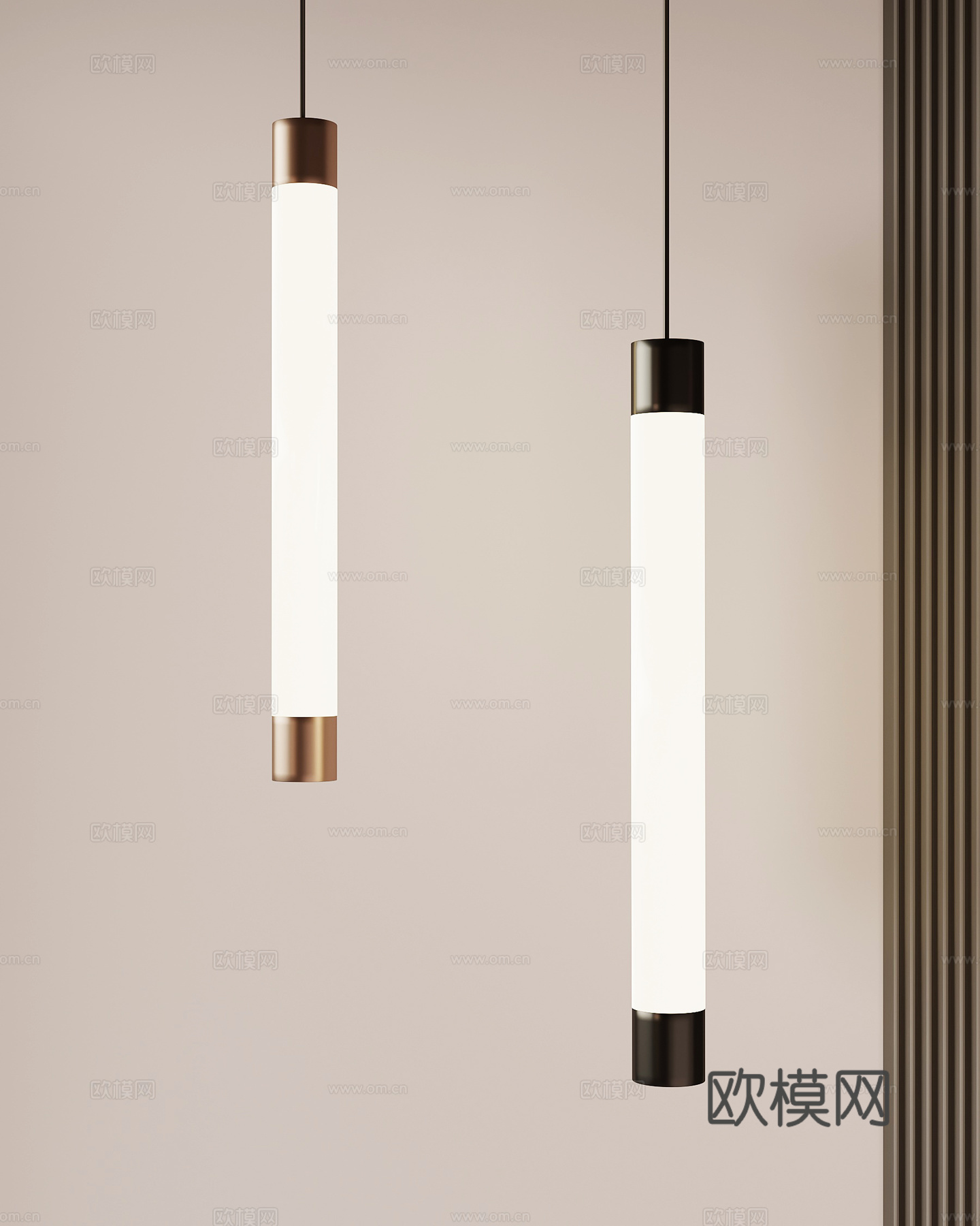 现代意式吊灯su模型