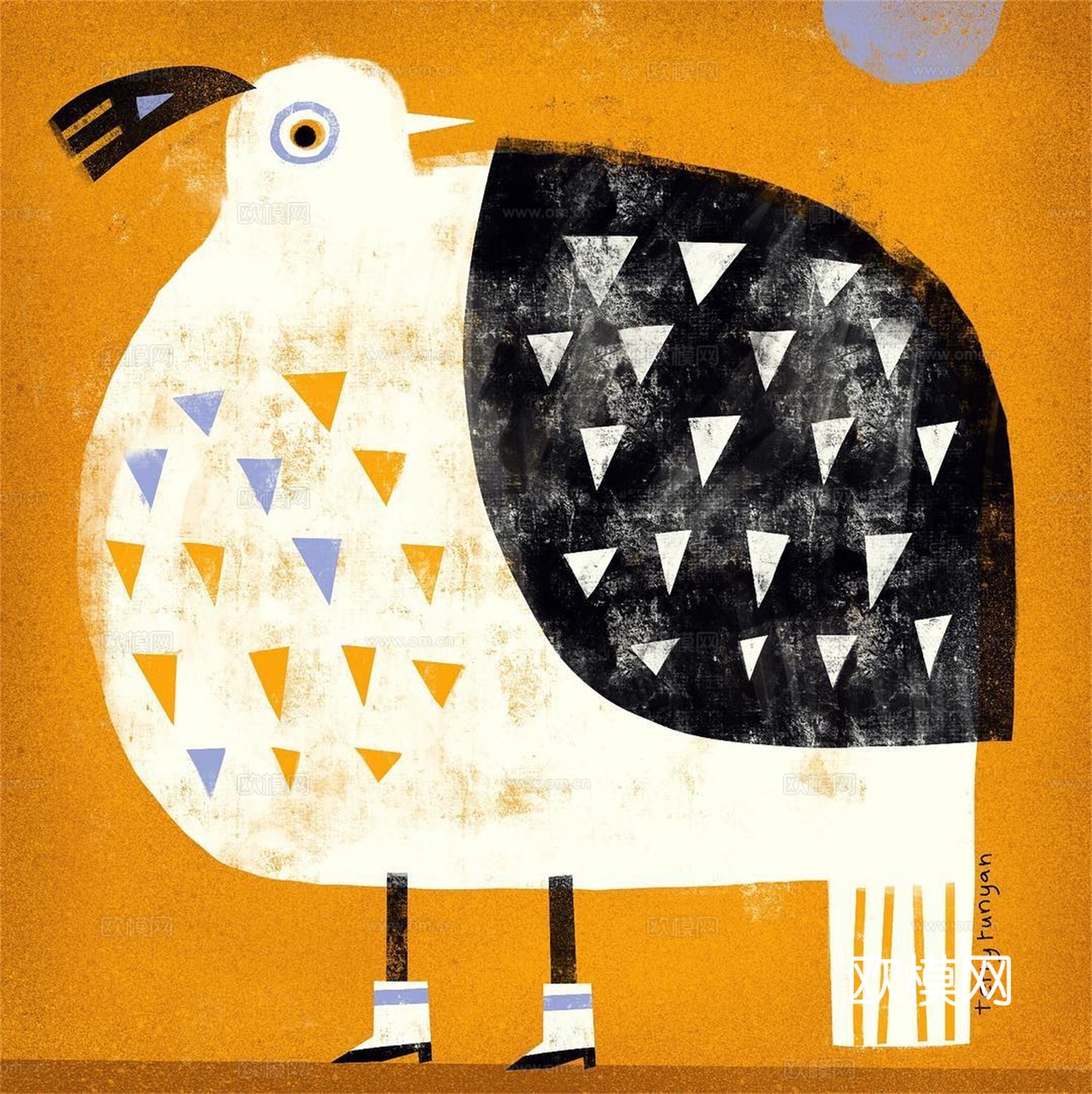 可爱动物手绘创意童趣插画猫咪动物插画治愈系插画可爱儿童插画下载