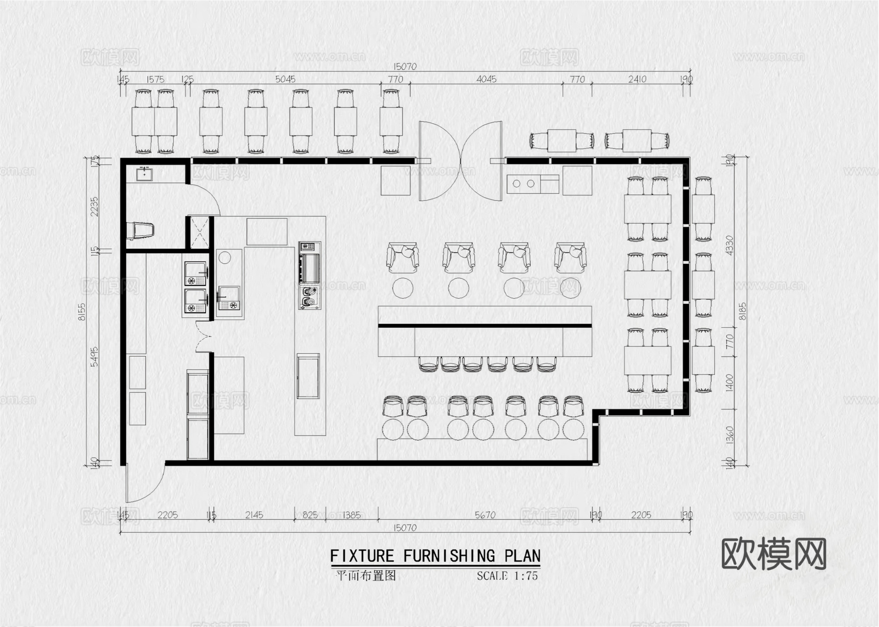 13套糖水铺奶茶店甜品店咖啡店CAD施工图附效果图cad施工图