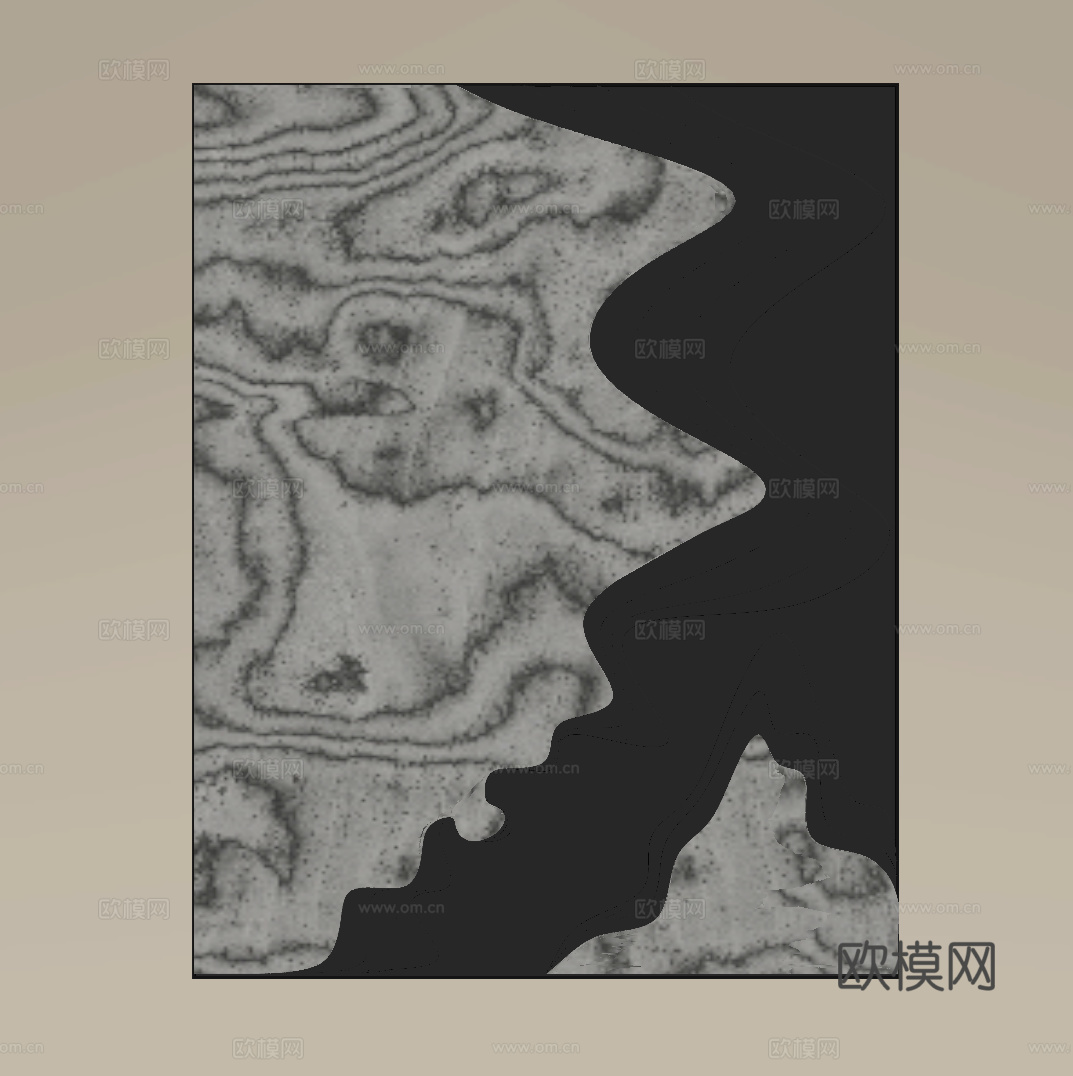 现代意式墙饰 挂画su模型