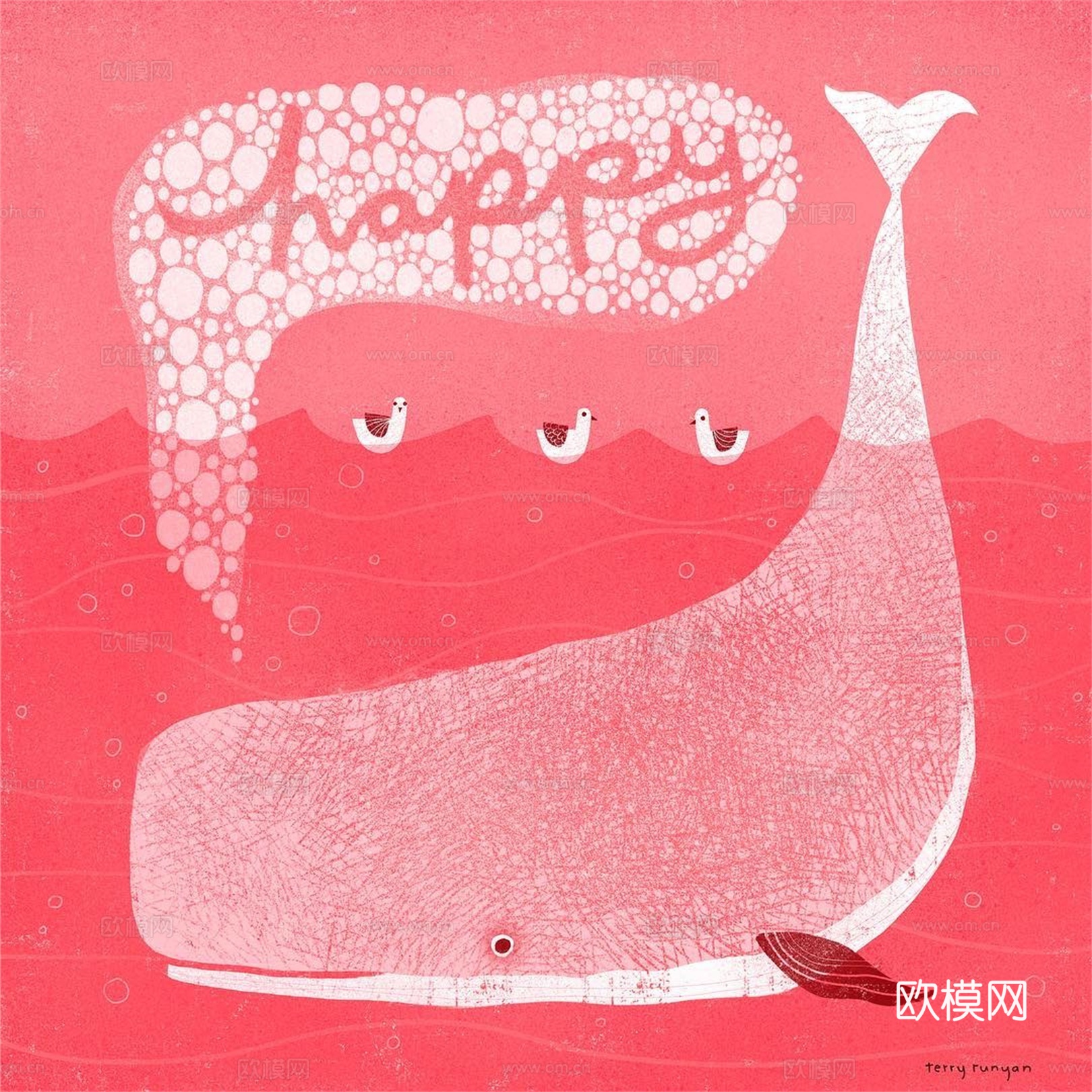 可爱动物手绘创意童趣插画猫咪动物插画治愈系插画可爱儿童插画下载