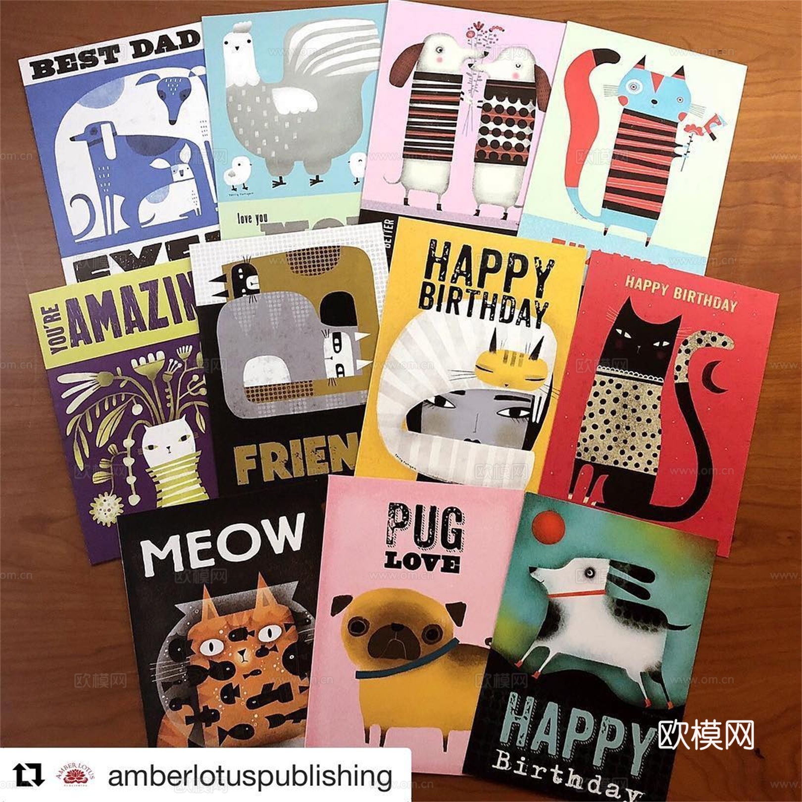 可爱动物手绘创意童趣插画猫咪动物插画治愈系插画可爱儿童插画下载