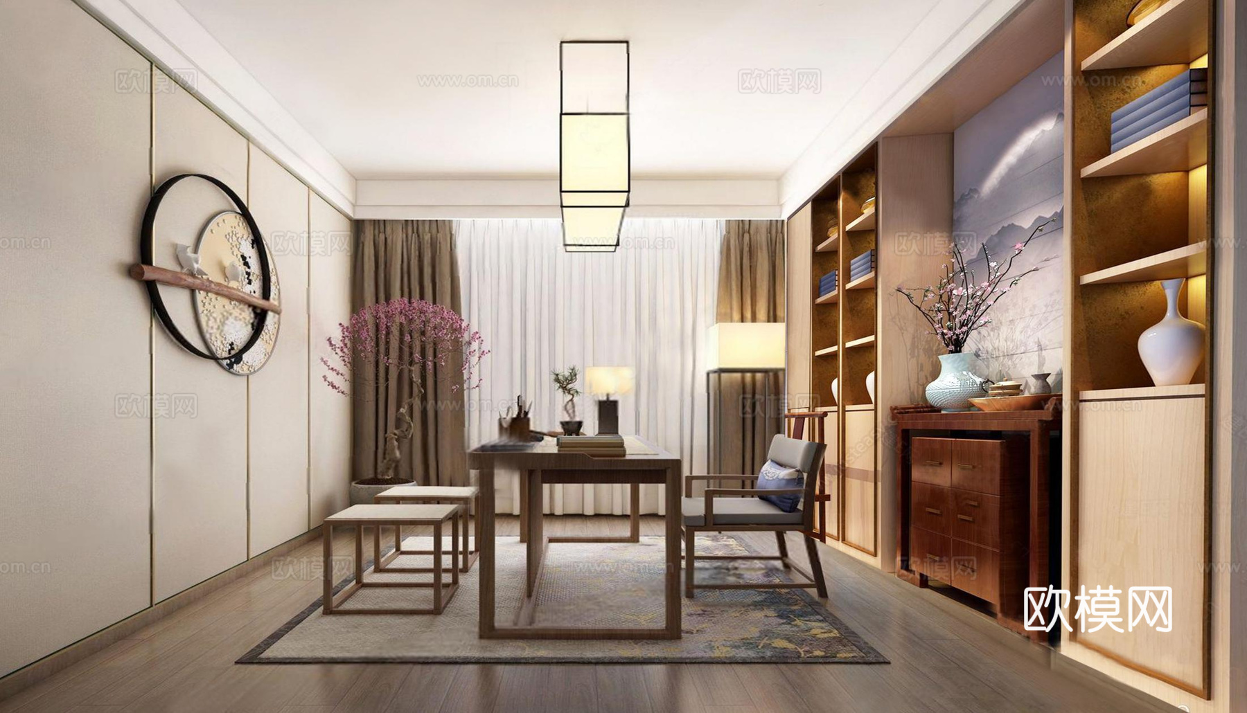 新中式中医馆施工图cad施工图