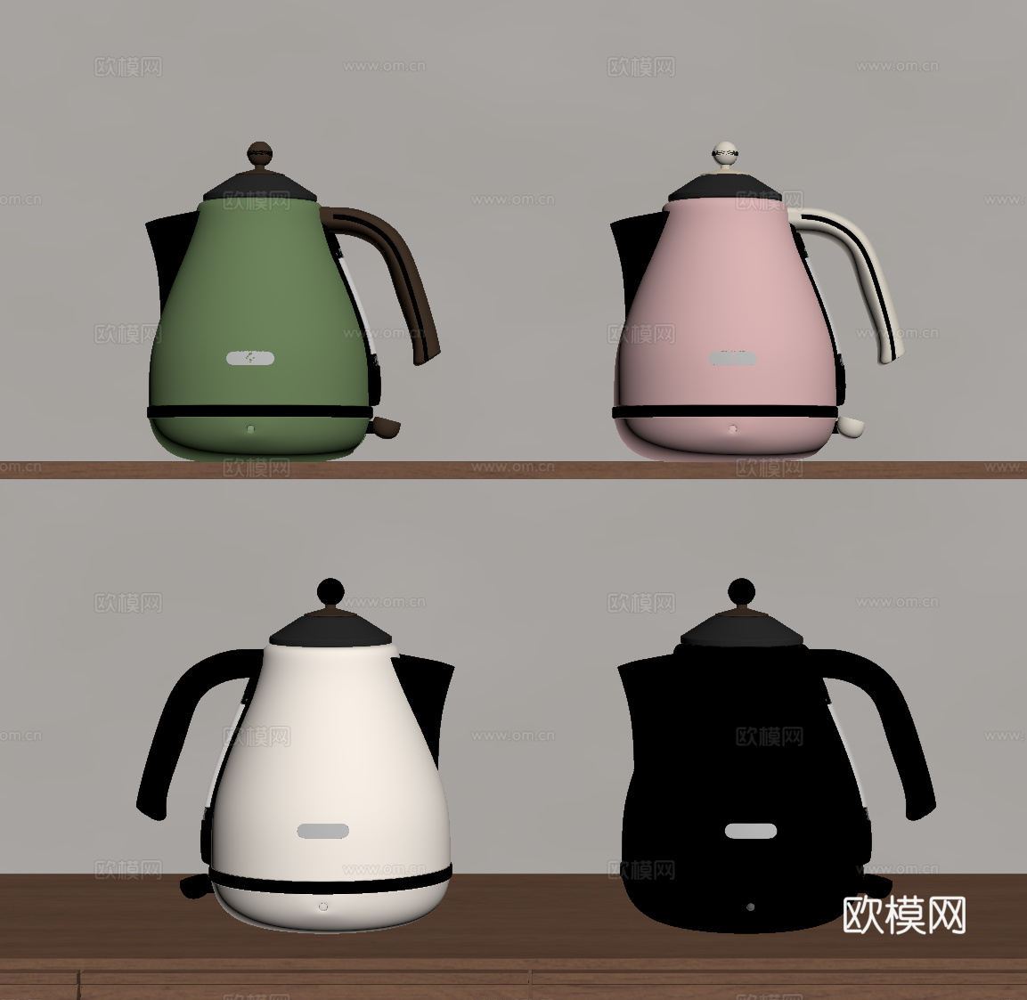 现代水壶 电水壶su模型