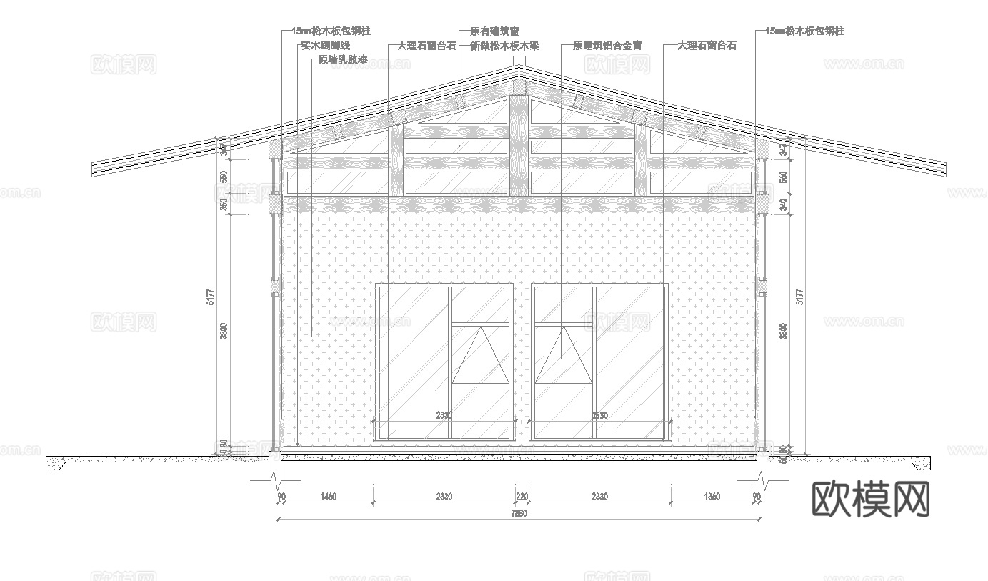 农产品 土特产展厅 最新全套施工图 效果图合集cad施工图