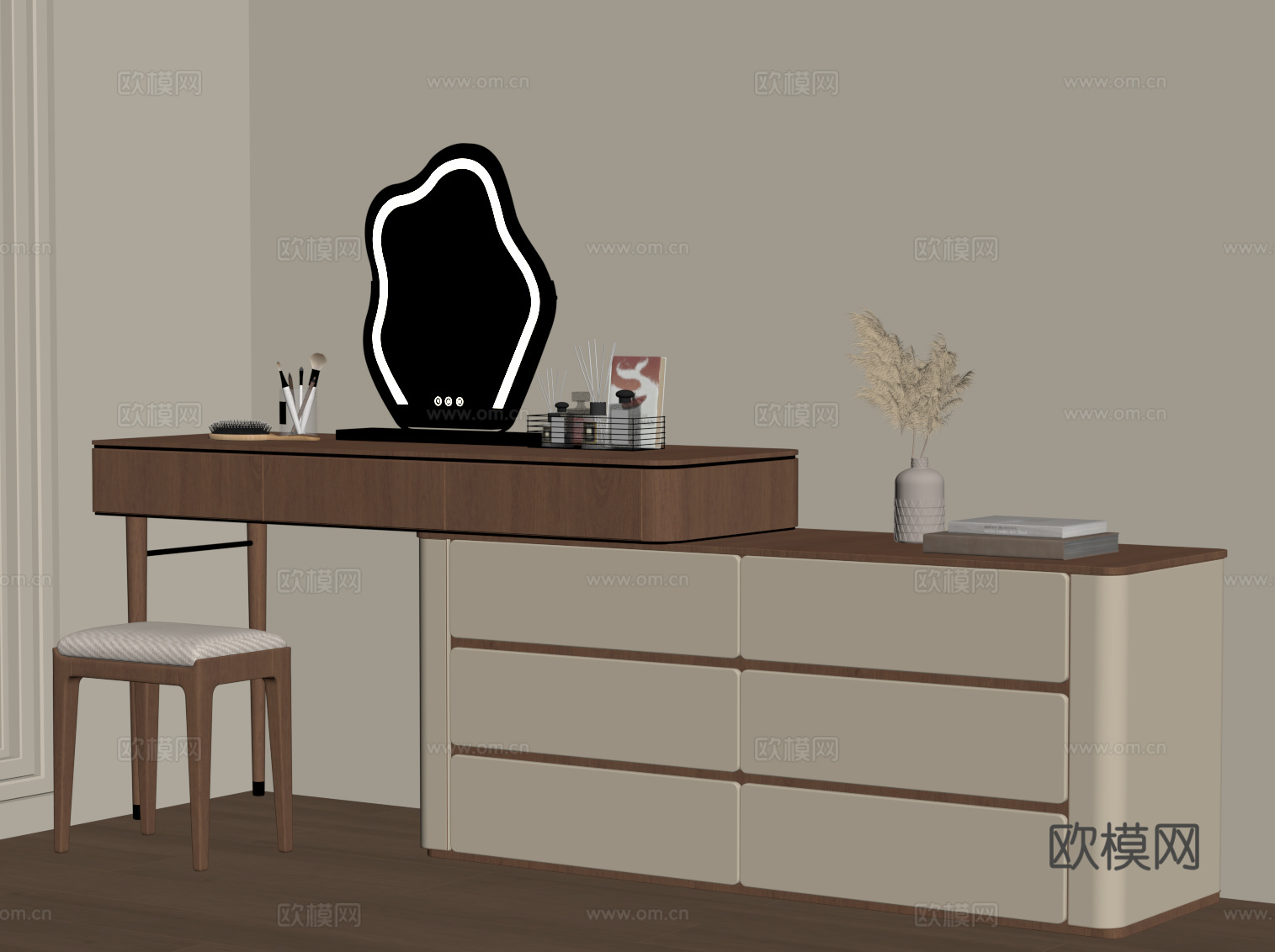 中古梳妆台su模型