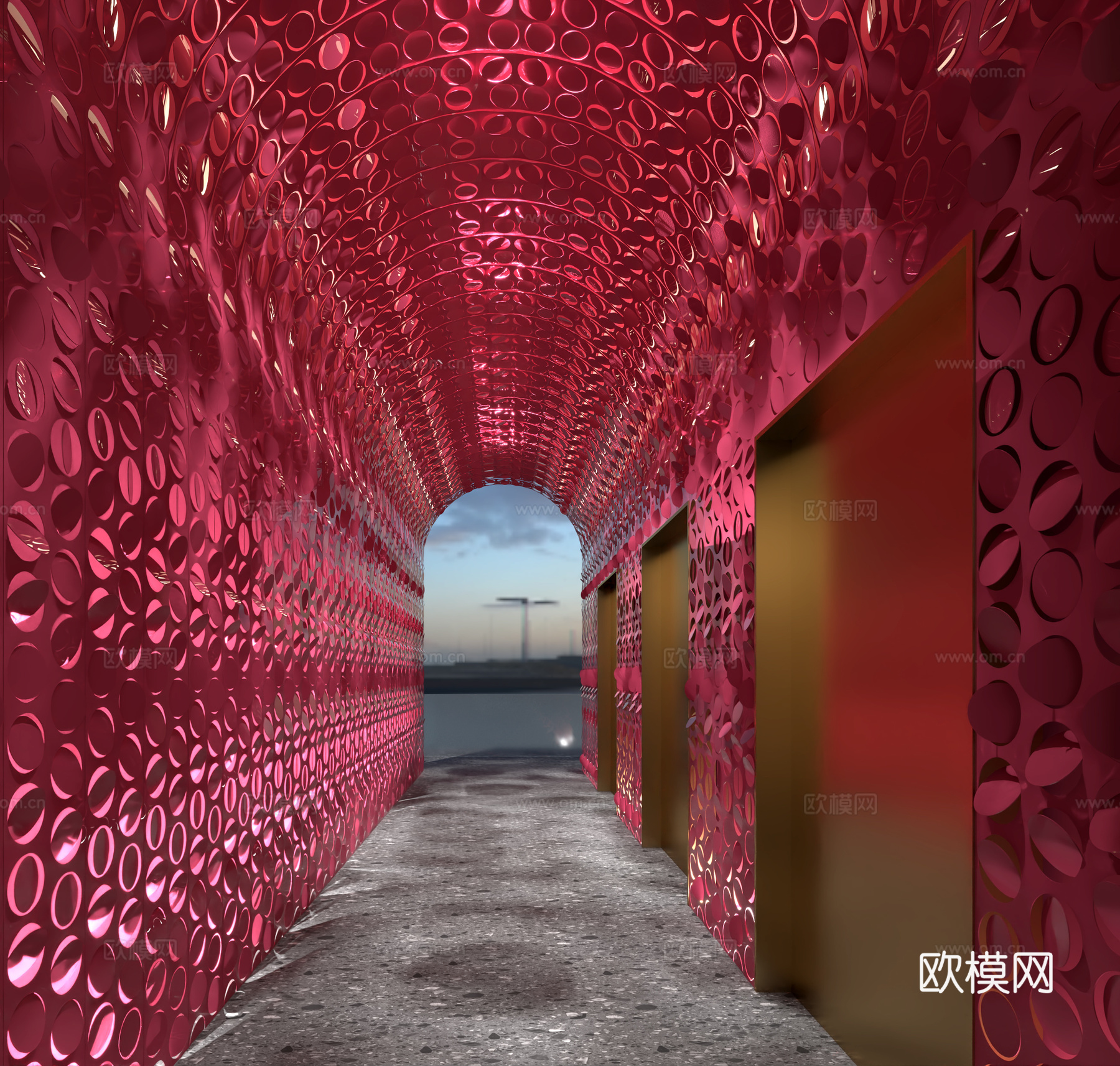 酒店走到电梯3d模型下载