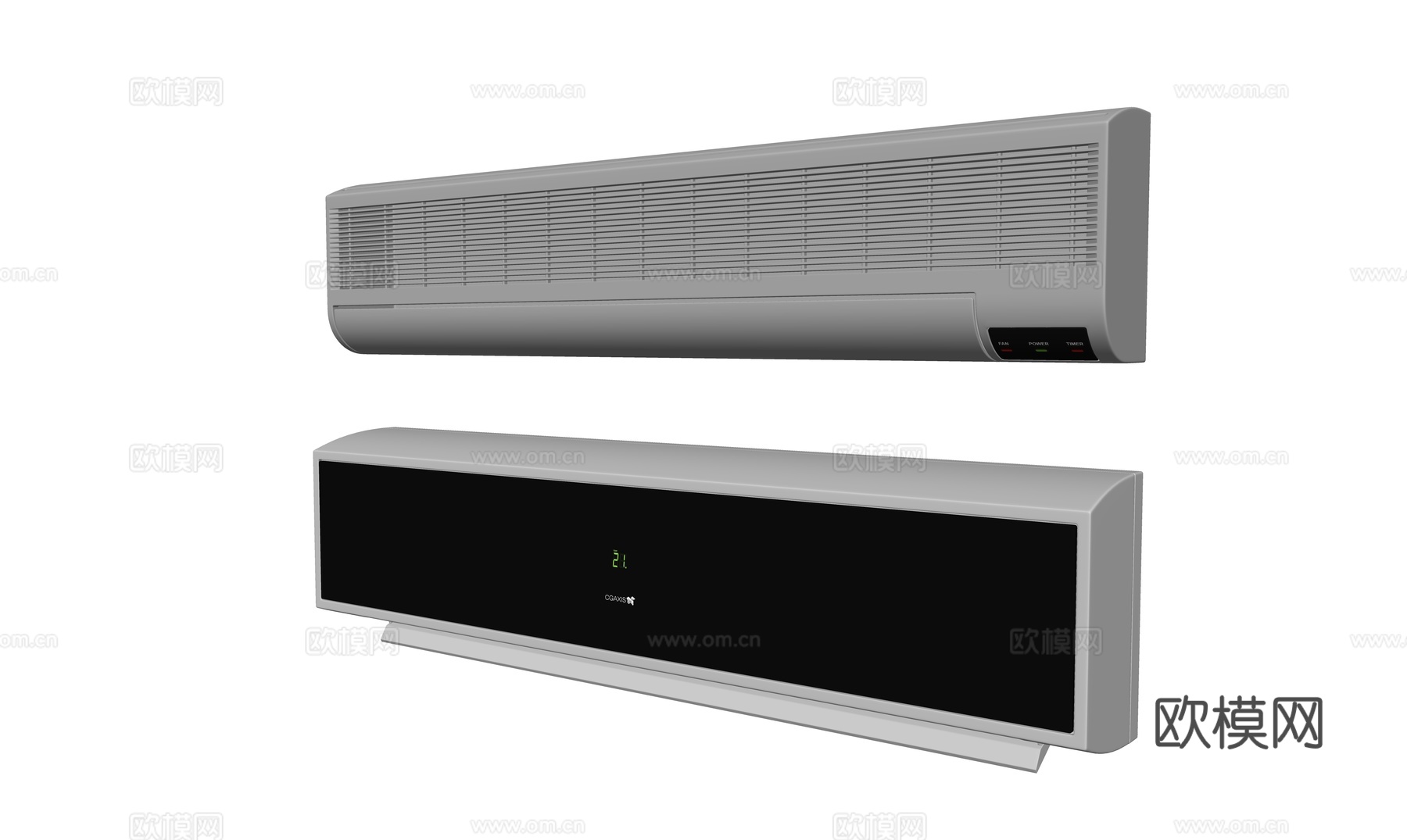 现代挂式空调su模型