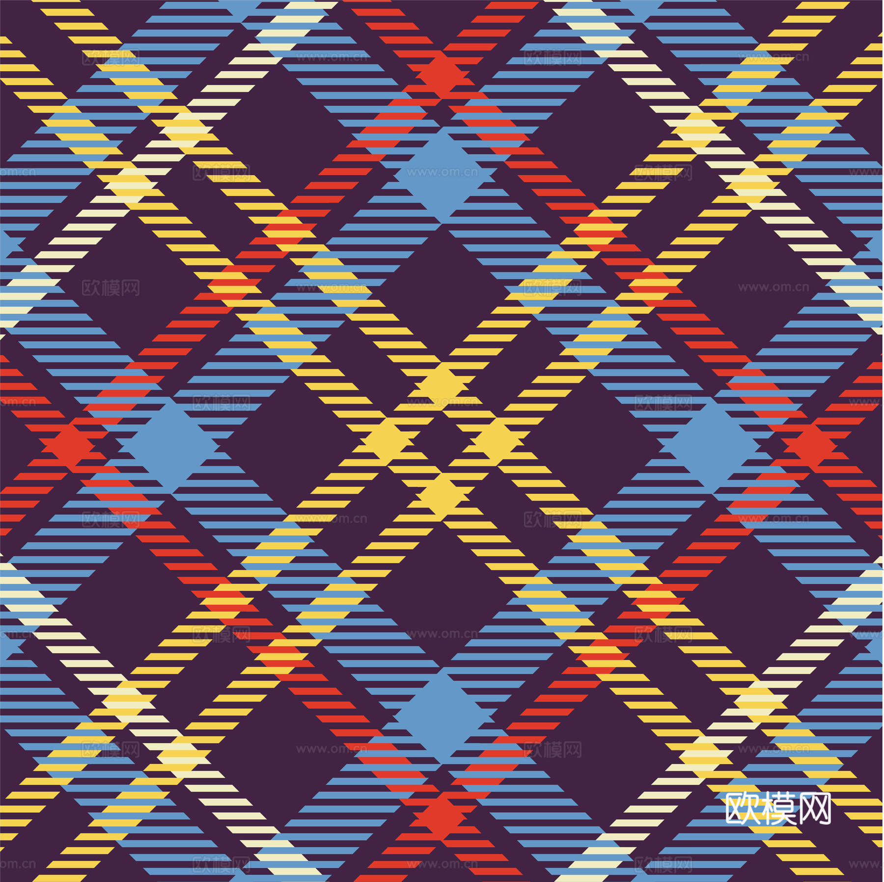 现代网格几何壁纸