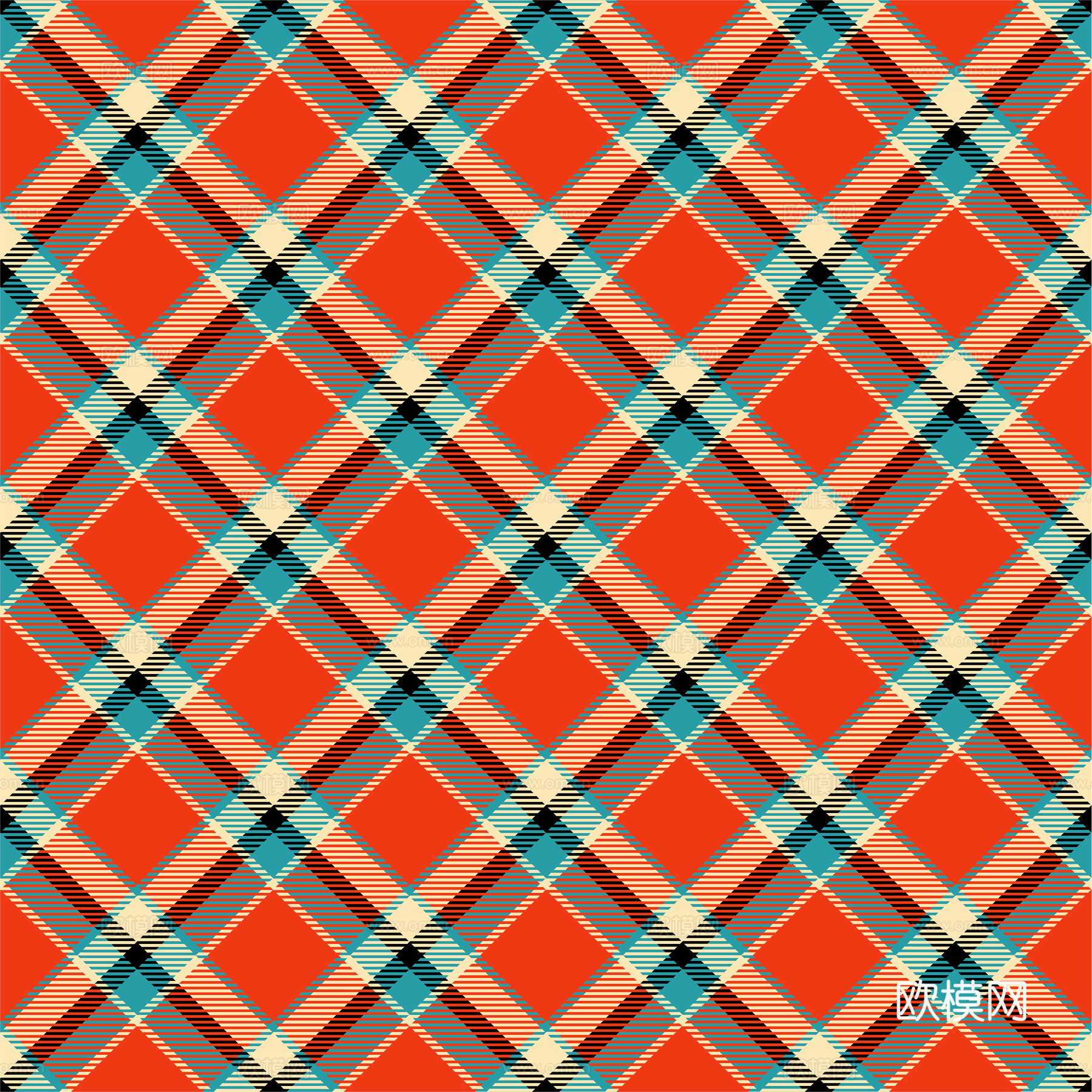 现代网格几何壁纸