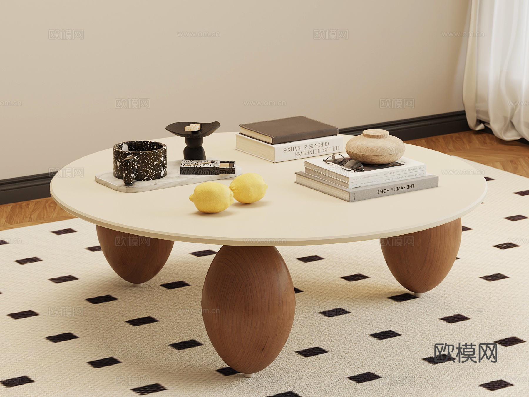 中古茶几su模型