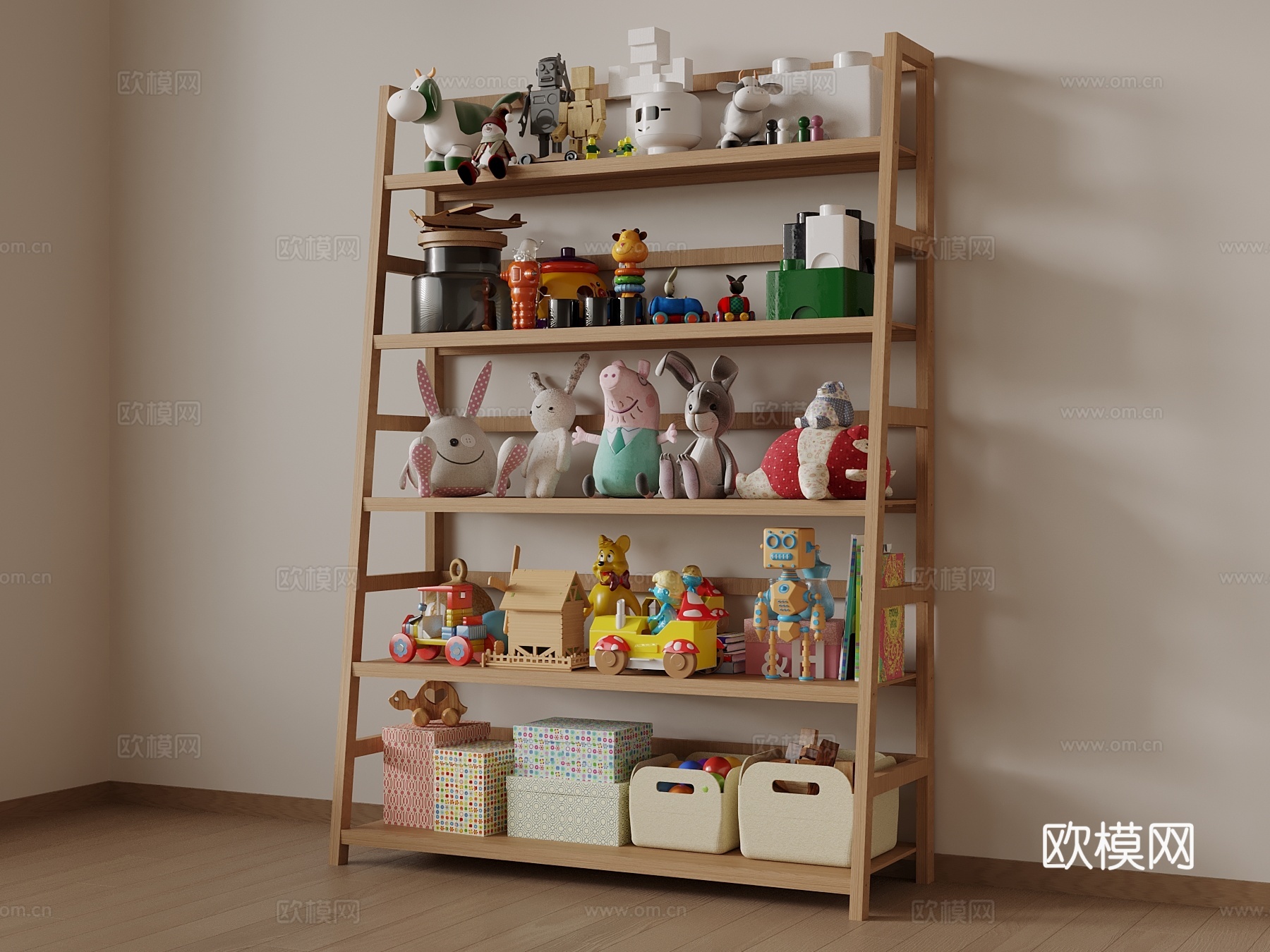 儿童置物架su模型