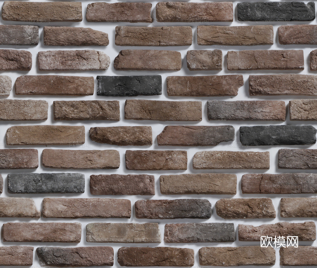 现代砖墙铺装