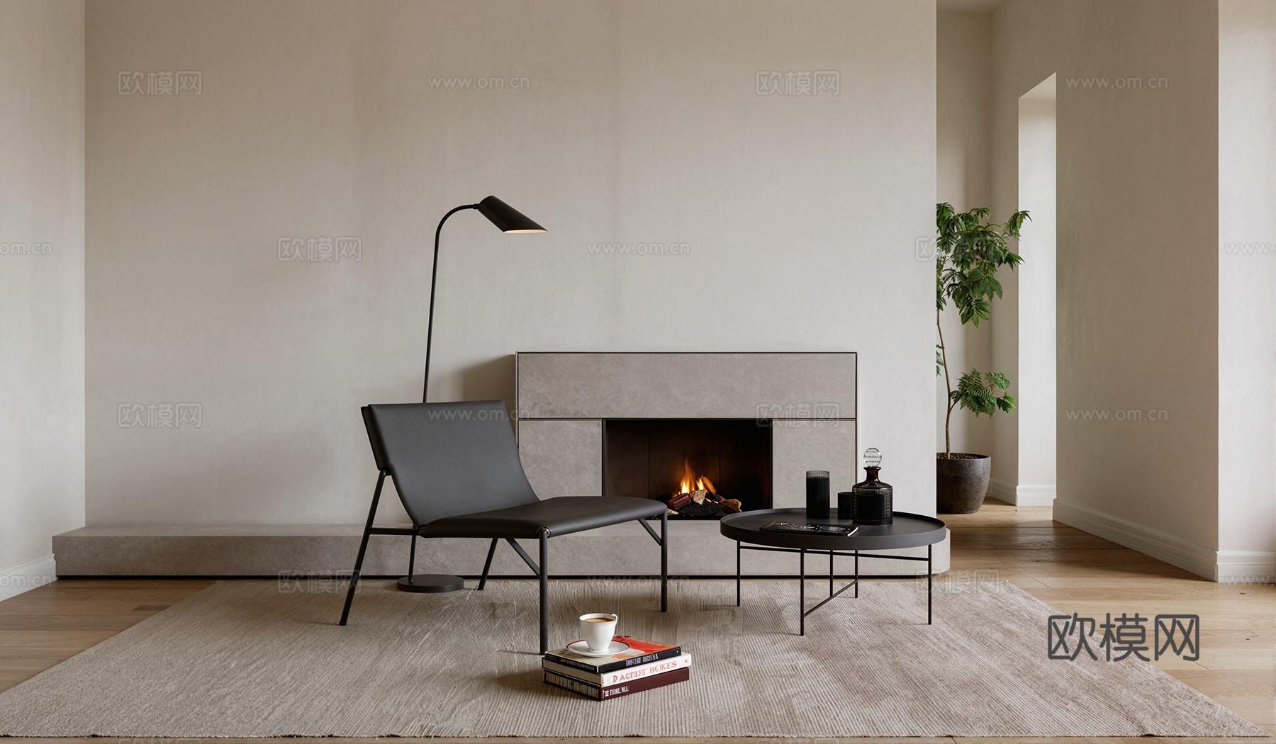 现代休闲椅组合su模型