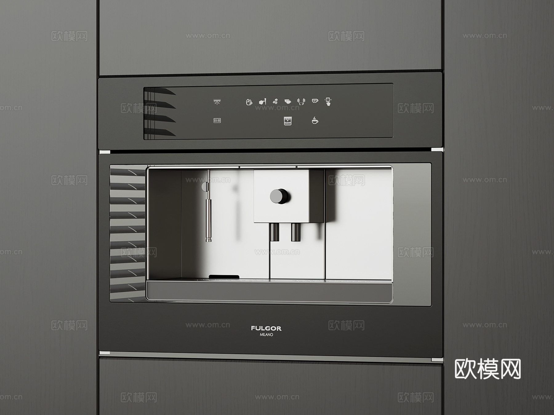 现代入嵌式直饮机 饮水机su模型