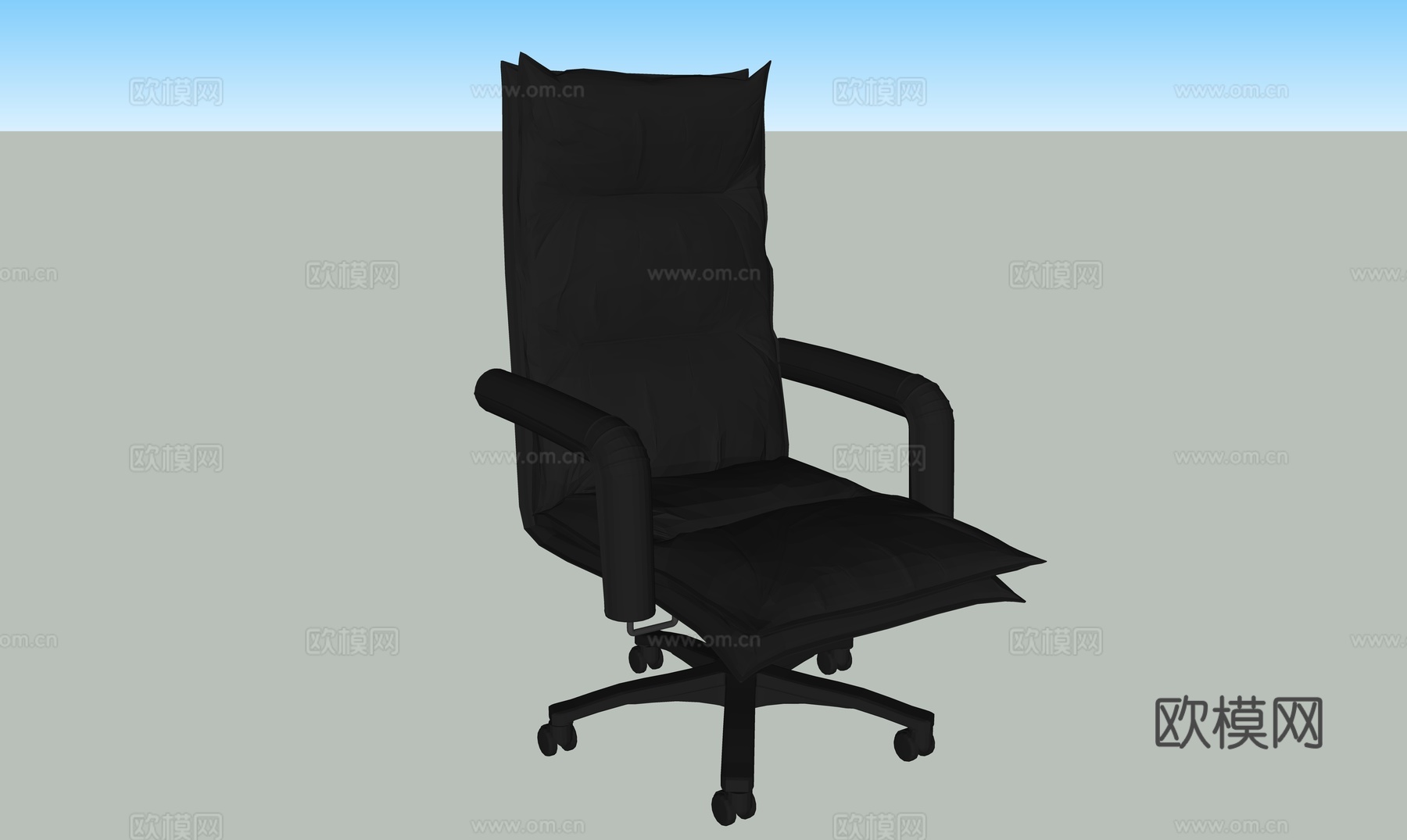 扶手椅、沙发、大堂家具，家居家具，沙发的高分辨率，办公椅su模型下载（渲染图2）