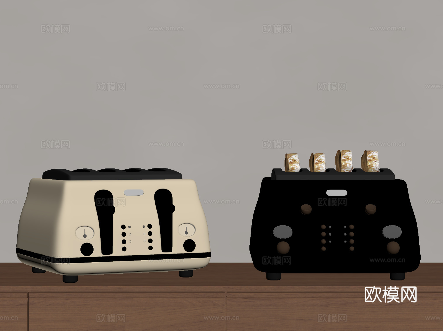 现代面包机su模型