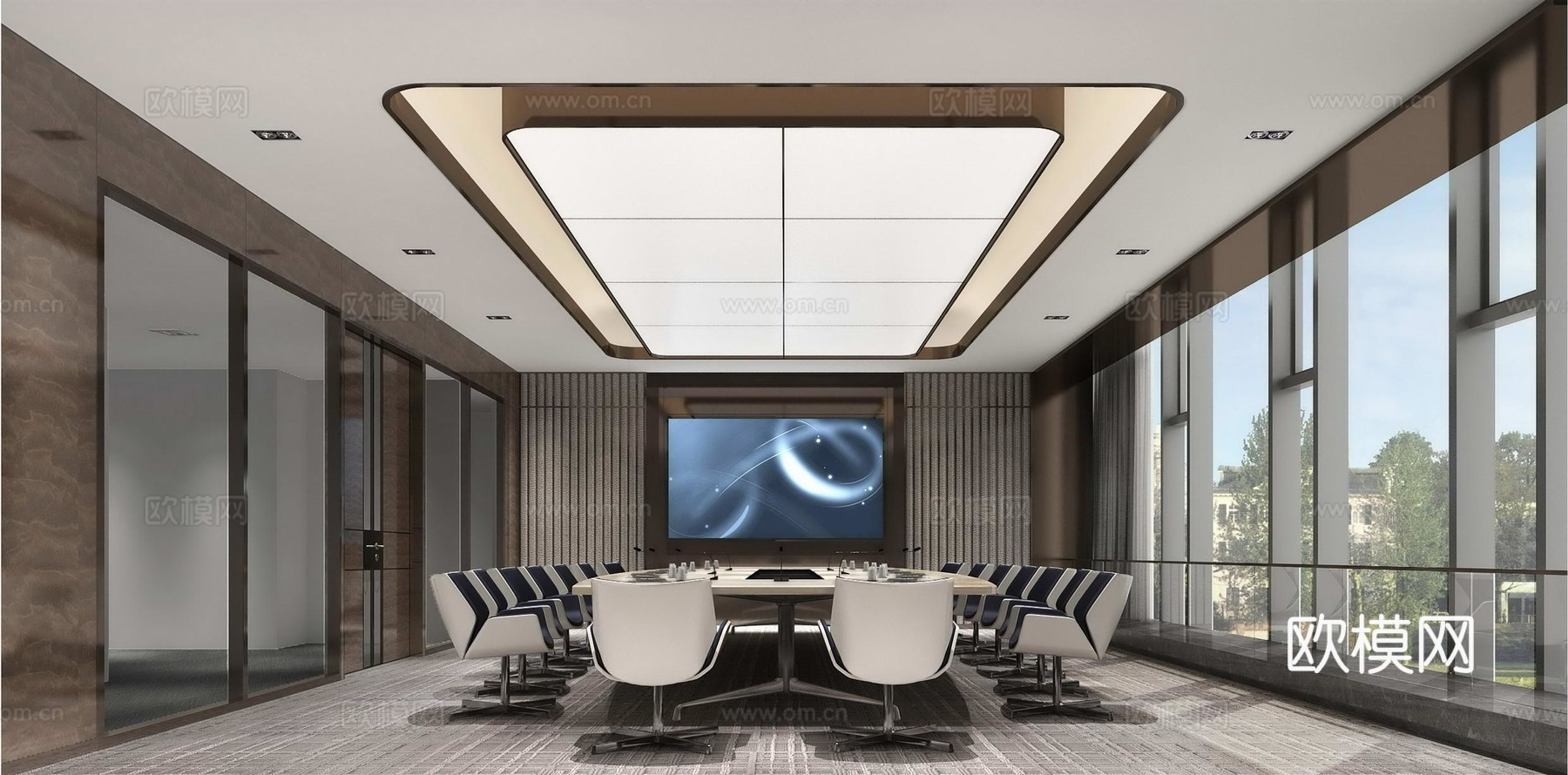 集团办公大楼 最新全套施工图 效果图合集cad施工图