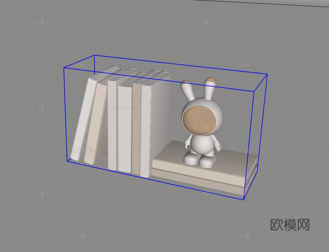 书籍摆件su模型