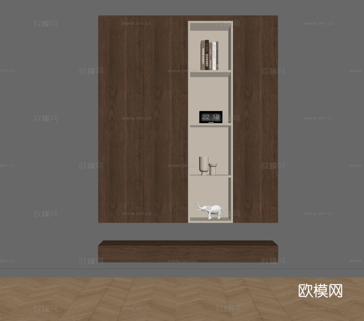中古风鞋柜 入户鞋柜su模型