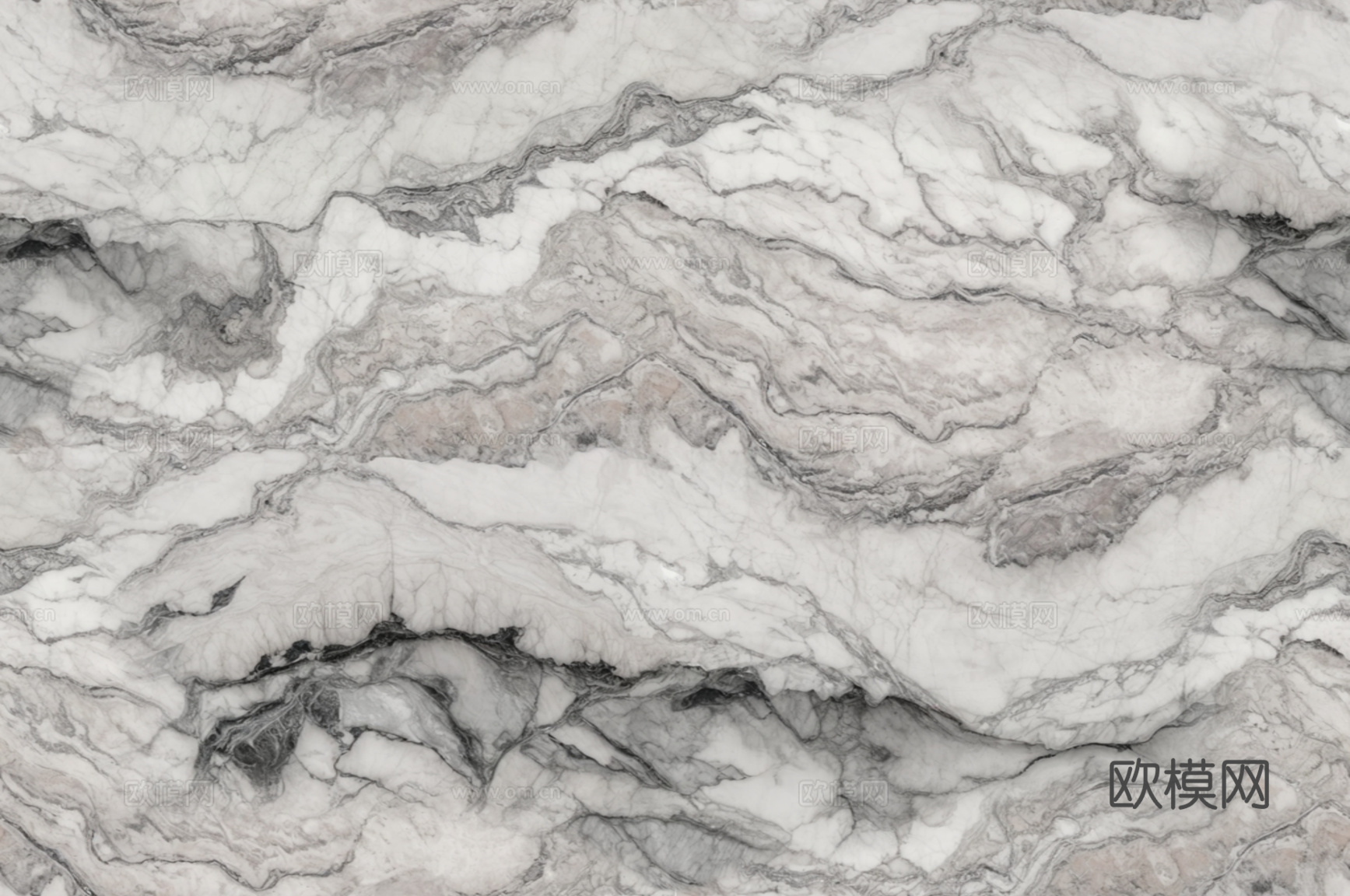 烟雨江南大理石_顶级连纹大理石_无缝白色奢石岩板