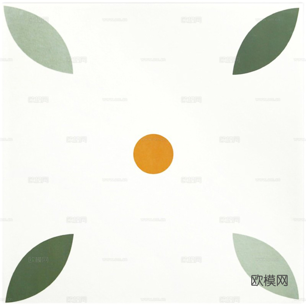 绿色小花瓷砖花砖马赛克