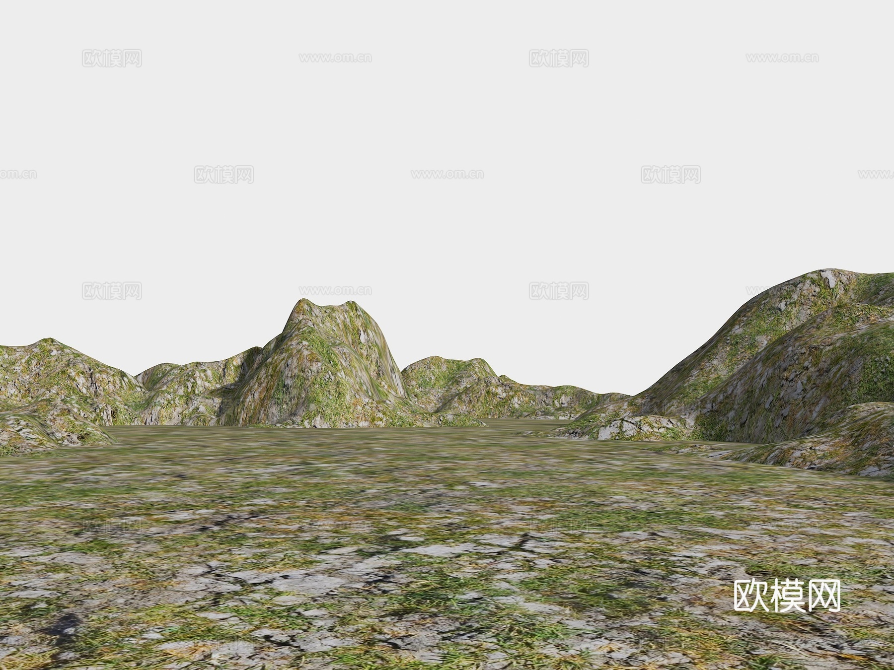 群山山脉 山体 山地 公园景观 地形 山地公园 自然山体 微su模型