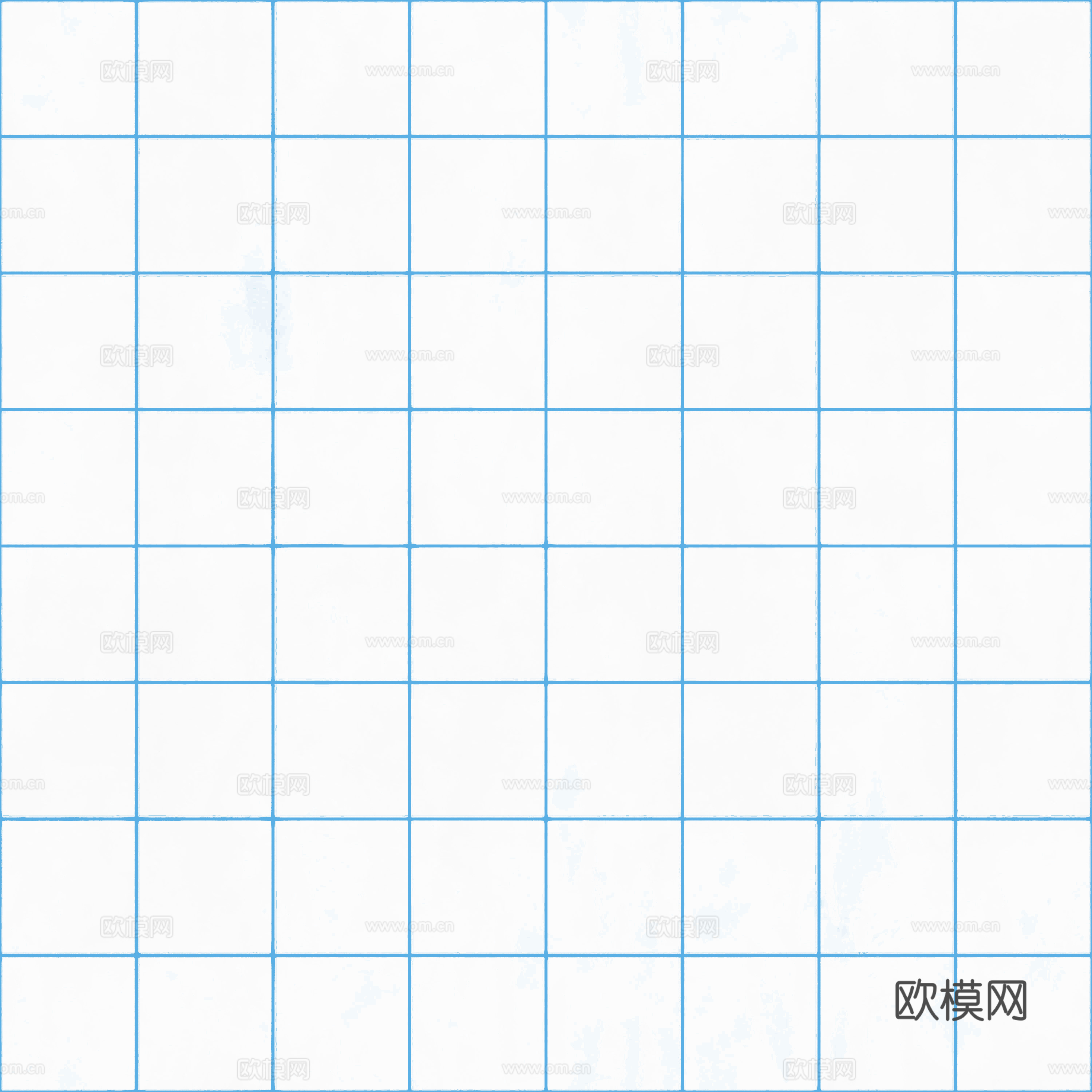 蓝色美缝白色方块砖_卫生间砖