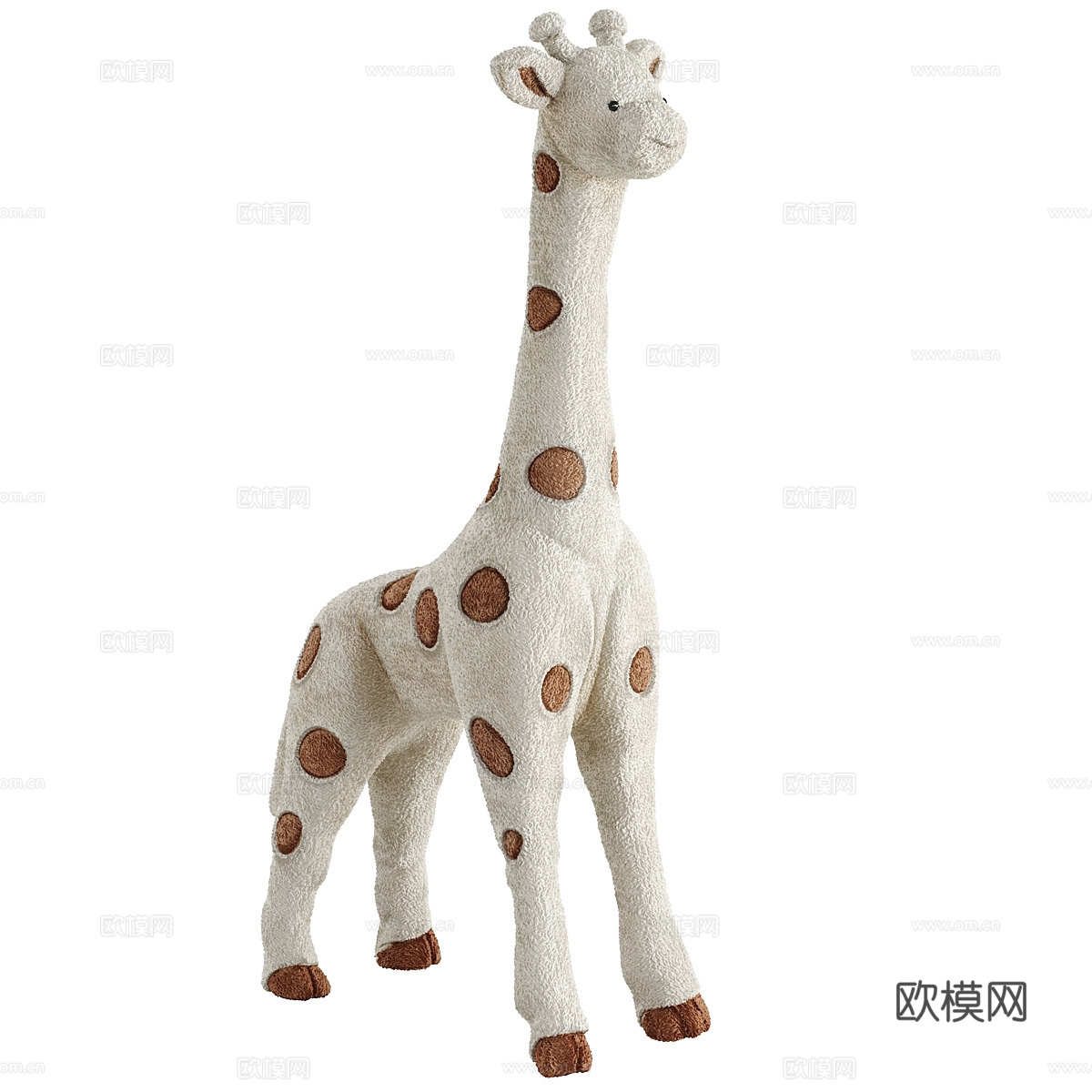 现代毛绒玩偶玩具3d模型下载（渲染图3）