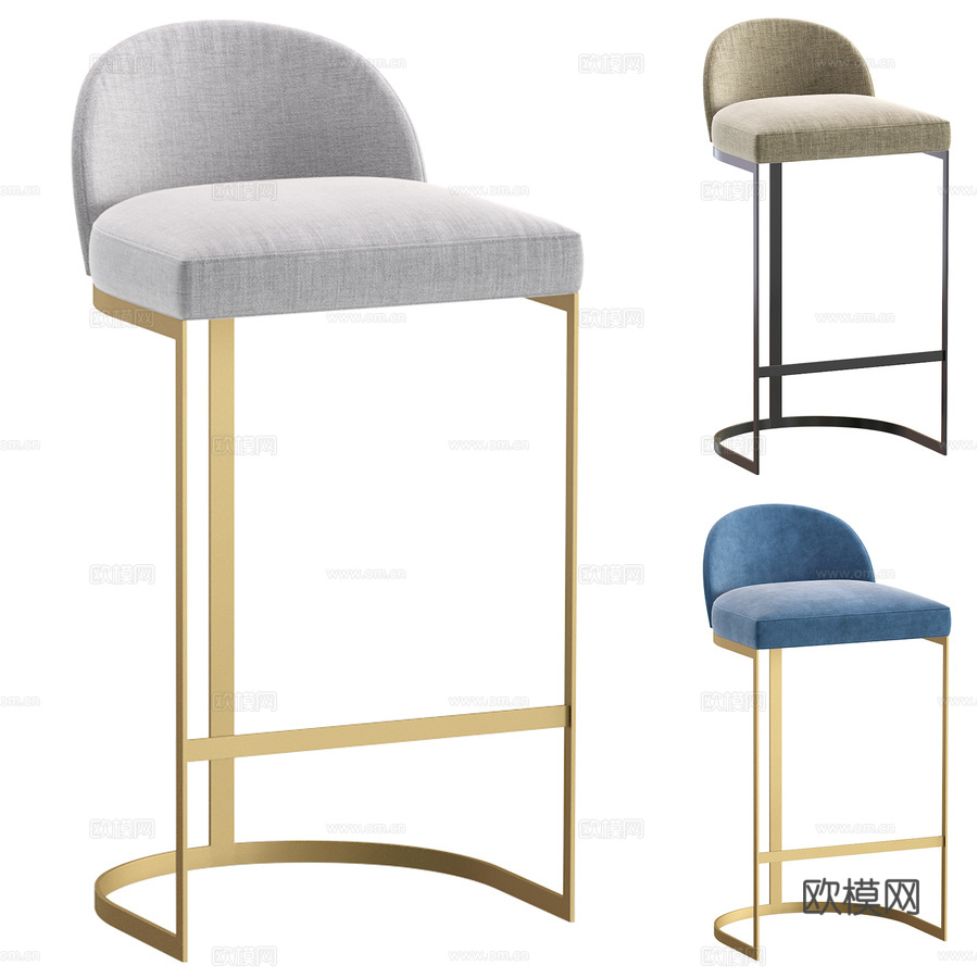 Cazarina Interi亚利桑那吧凳及半高凳3d模型下载