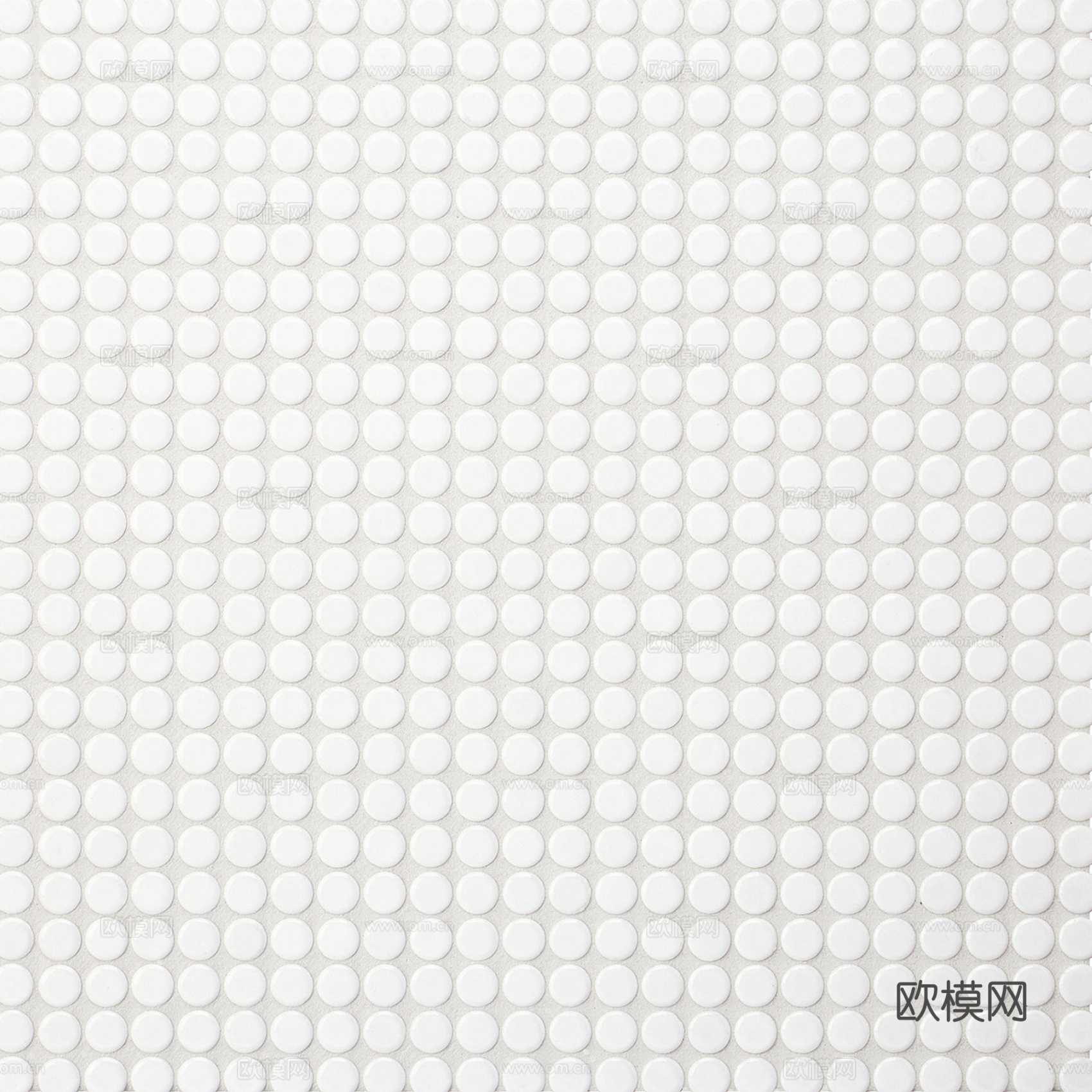 白色圆形糖果瓷砖马赛克