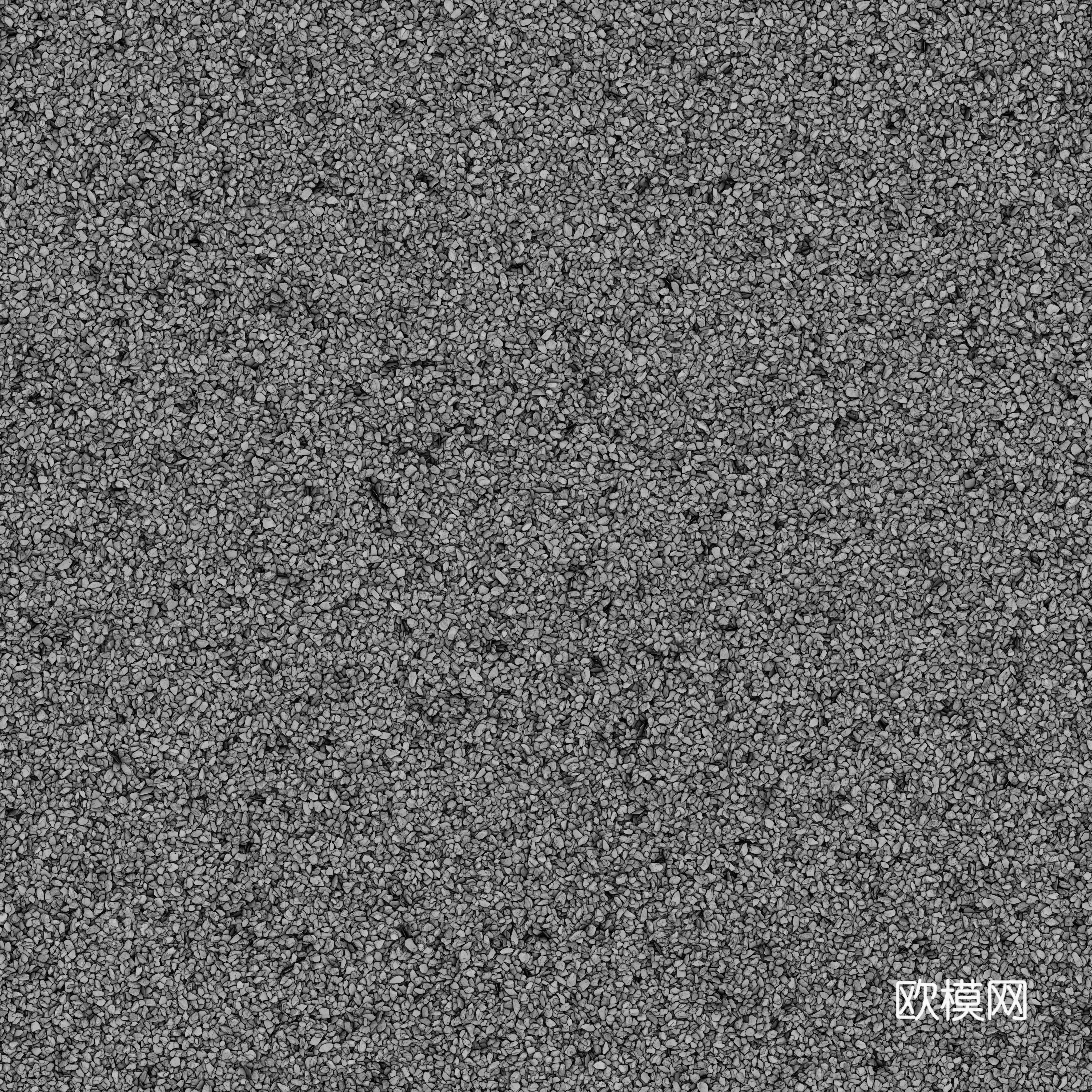 现代砾石地面铺装