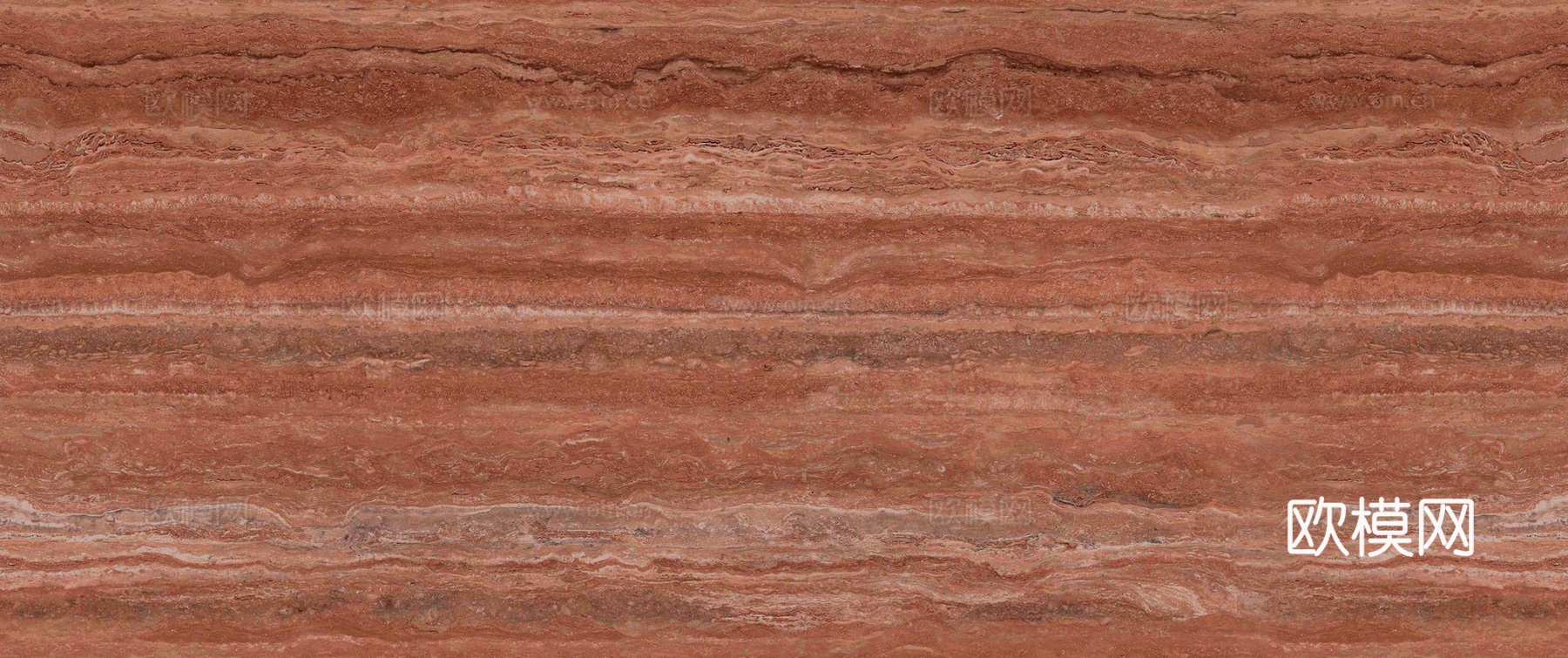 无缝复古红色洞石