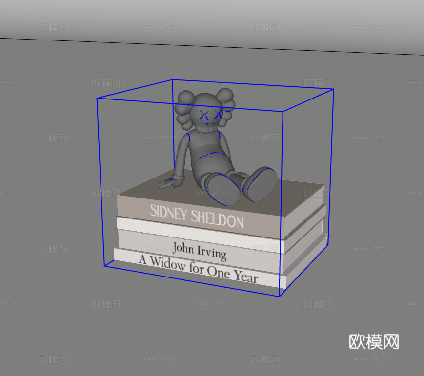 书籍摆件su模型