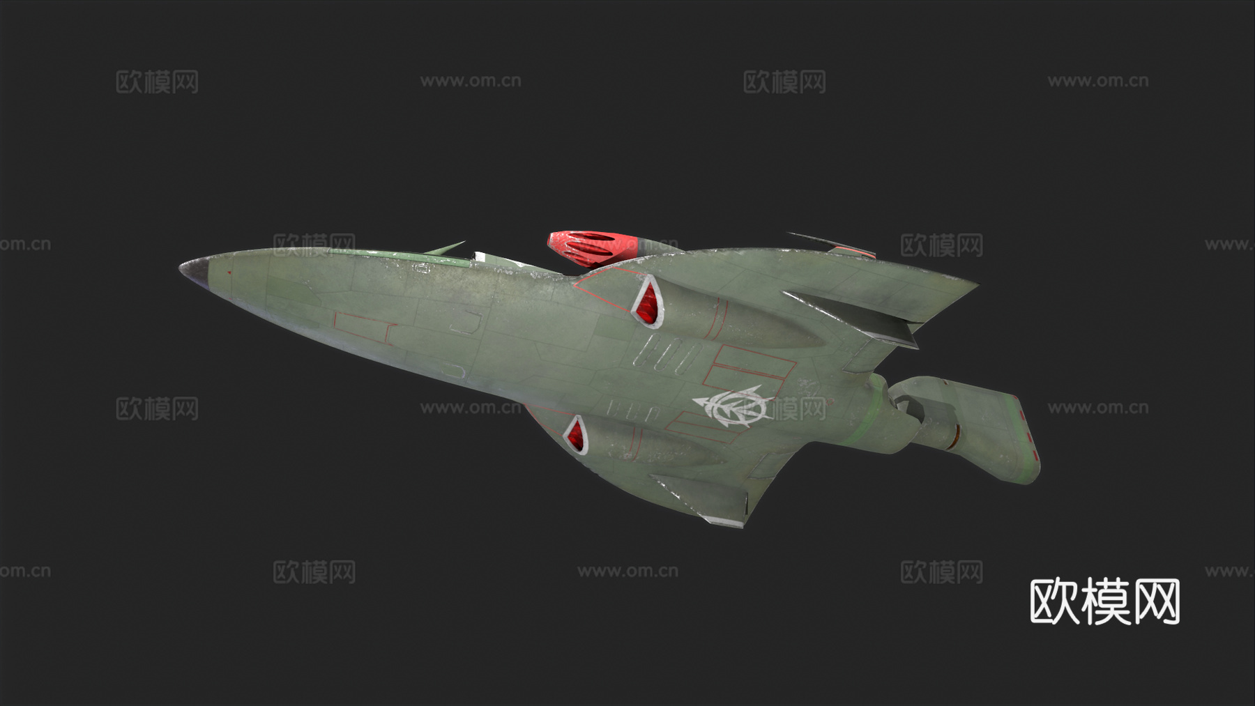 卡通战斗机 卡通飞机 宇宙飞船 科幻飞机 飞行器 太空飞机3d模型