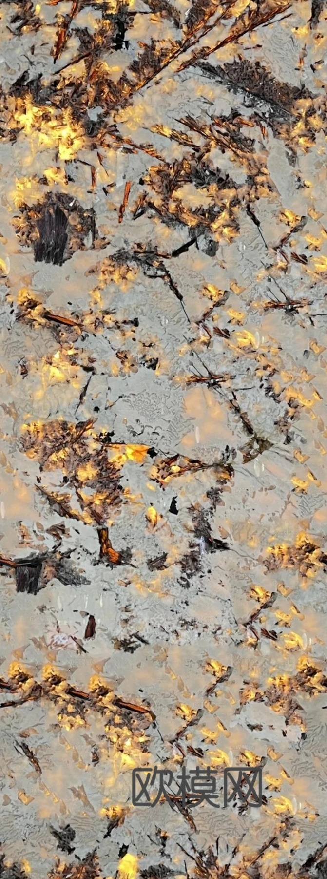 无缝金孔雀大理石奢石