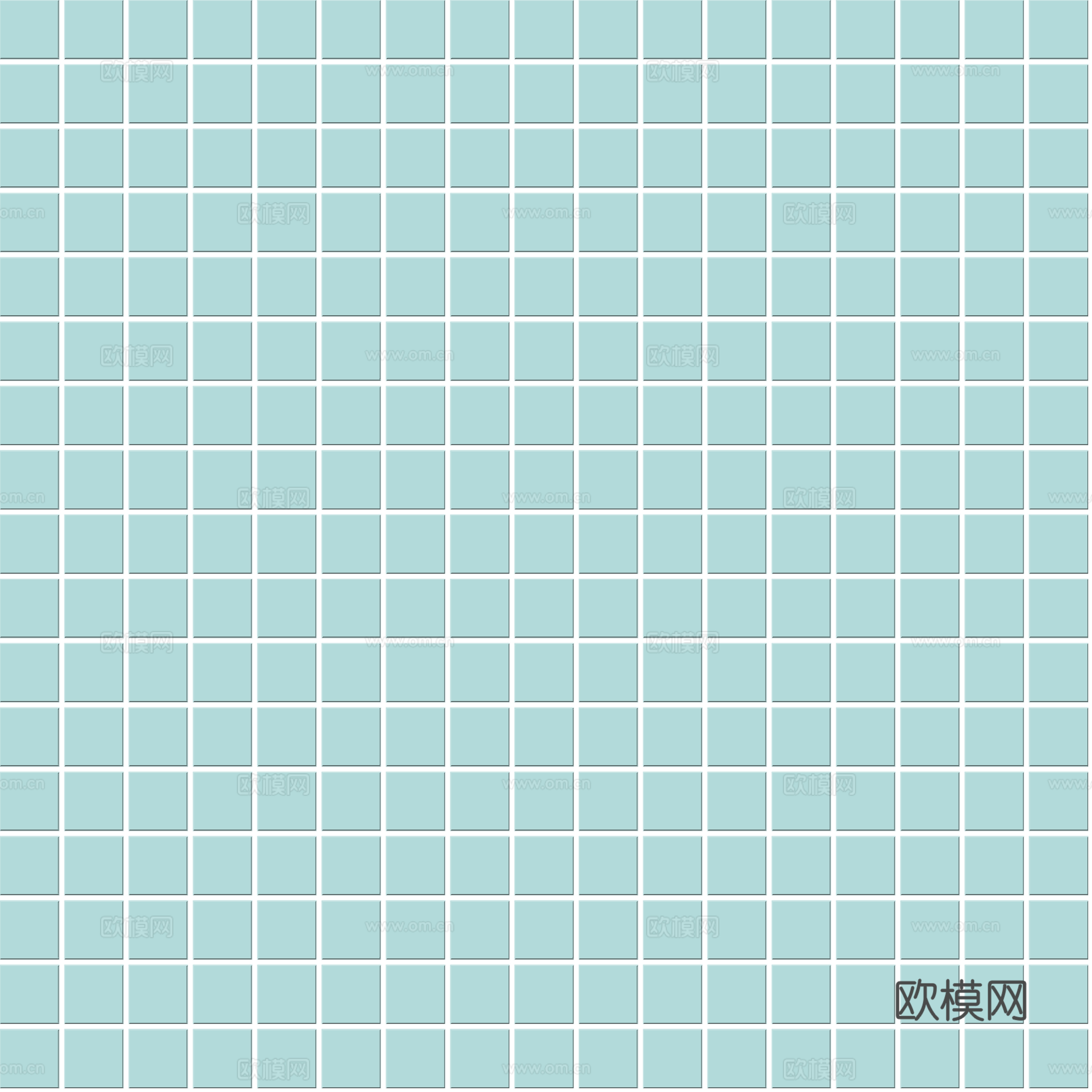 天空蓝纯色马赛克瓷砖