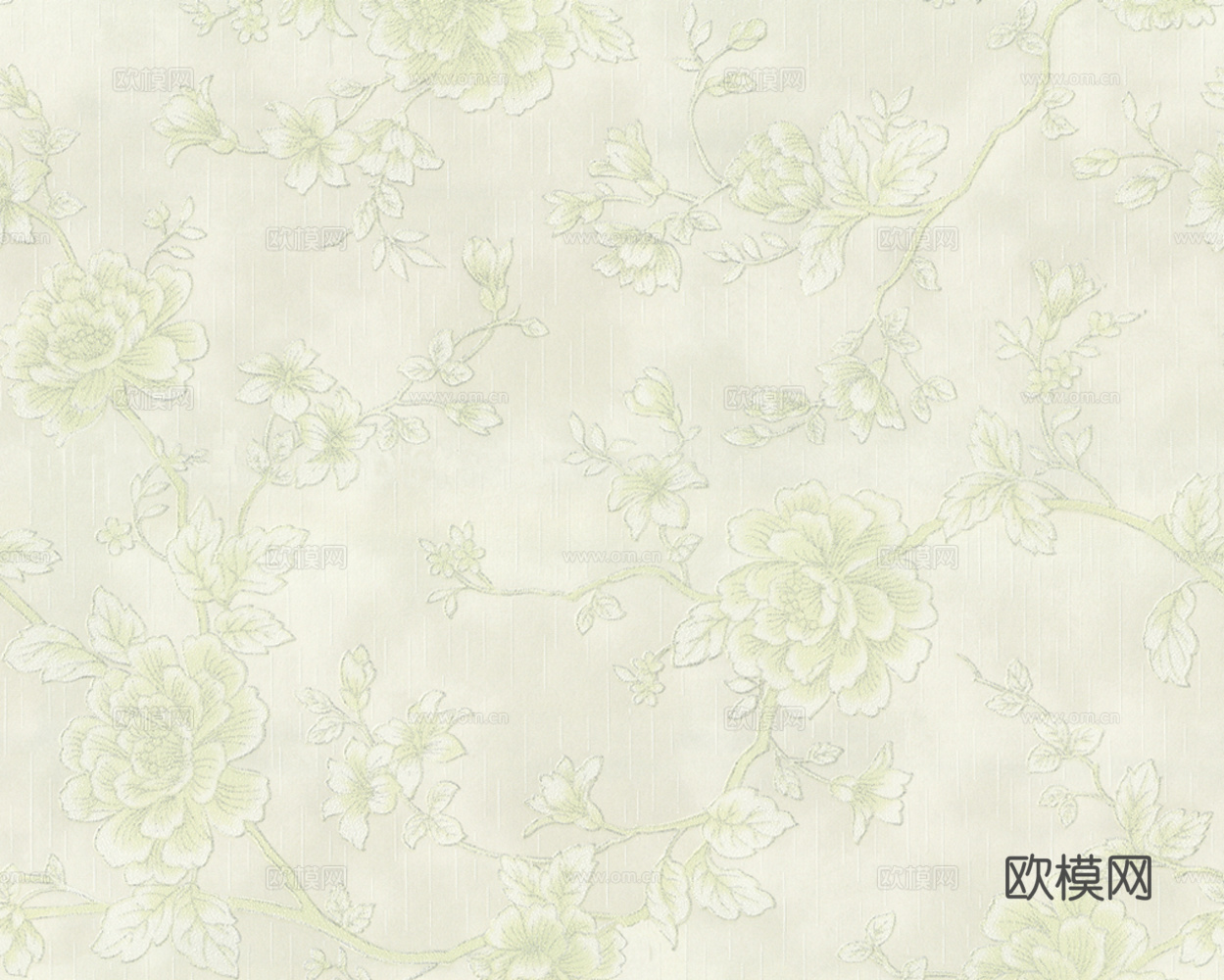 浅绿色花纹壁纸